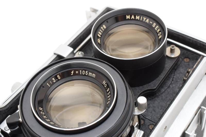 実用品 MAMIYA マミヤ C33 PROFESSIONAL 3.5 105mm 二眼カメラ #4243-7