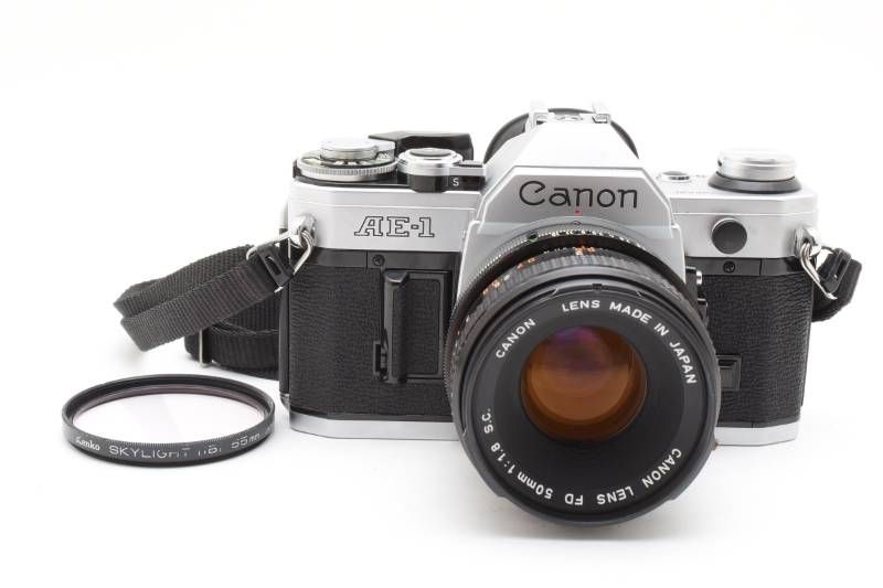 実用品 Canon キャノン AE-1 シルバー / FD 50mm 1.8 S.C. レンズ