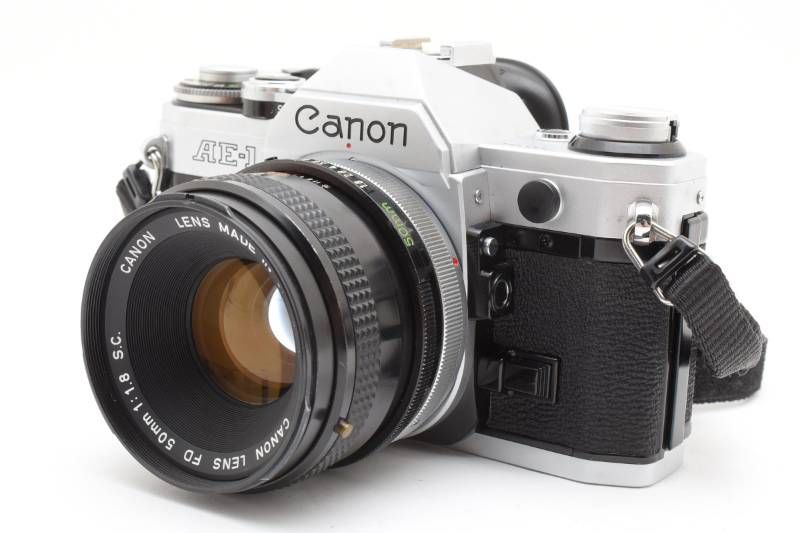 実用品 Canon キャノン AE-1 シルバー / FD 50mm 1.8 S.C. レンズ