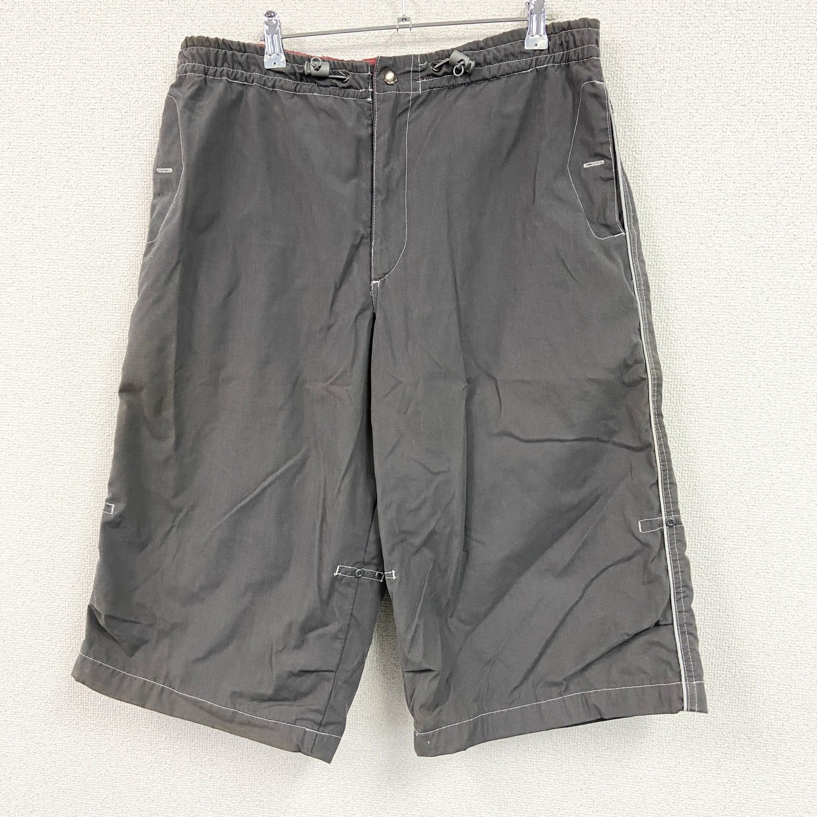 RATON LAVER ハーフパンツ/ショートパンツ ジップフライ ダークグレー Lサイズ 古着