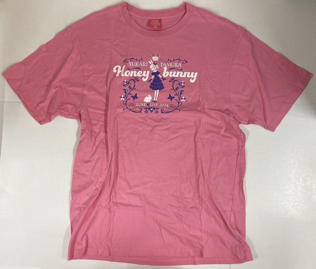 田村ゆかり LOVE♡LIVE 2024 HoneyBunny　XXL Tシャツ LOVE LIVE 2024 Honey bunny 田村ゆかり Tシャツ(ピンク) XXL - メルカリ