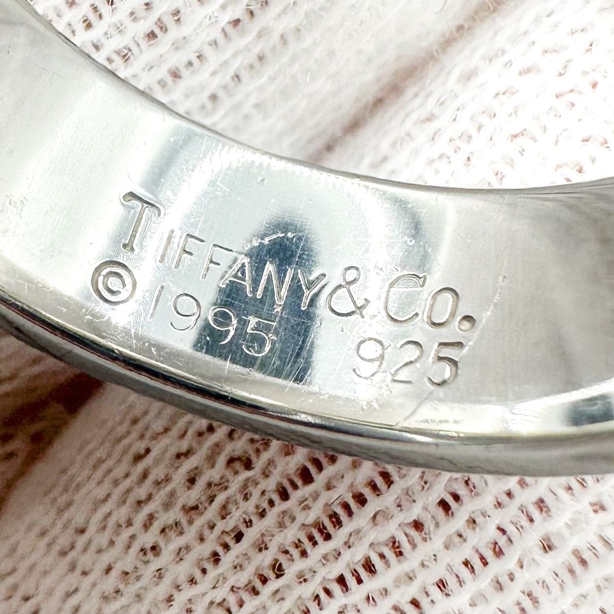 返品OK】TIFFANY&Co. ティファニー アトラス リング 7.5号 シルバー