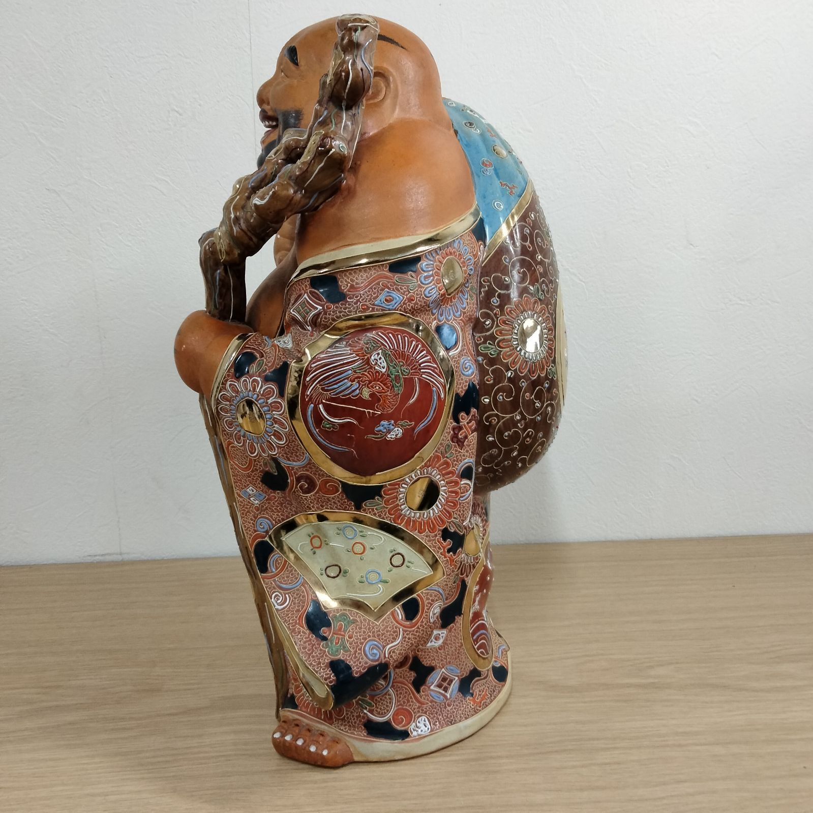 N-7321] 九谷焼 七福神 布袋尊 布袋様 置き物 縁起物 約43㎝ - メルカリ