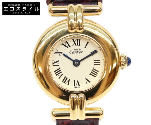 Cartier カルティエ マストコリゼ W1000653 ゴールド/ホワイト文字盤