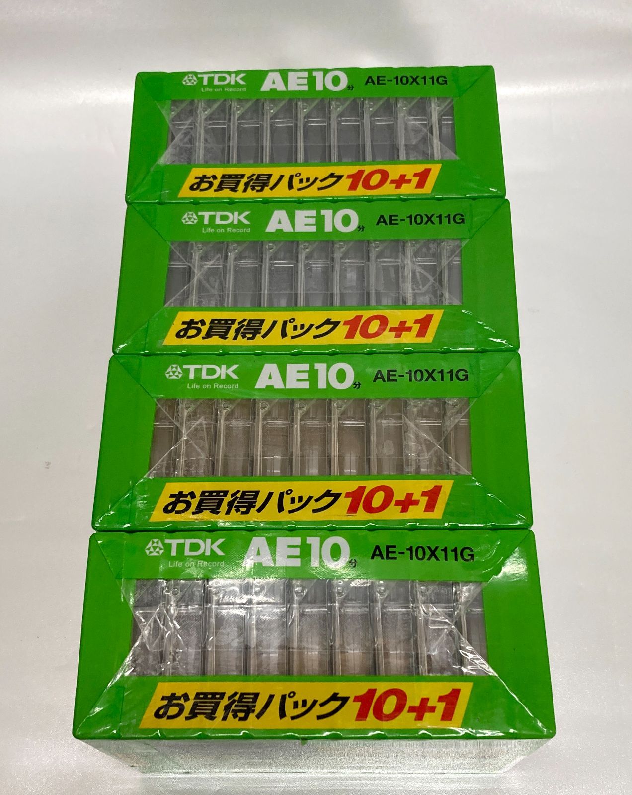 〇未開封 TDK AE カセットテープ 10分 11巻入×4パック 計44本 AE