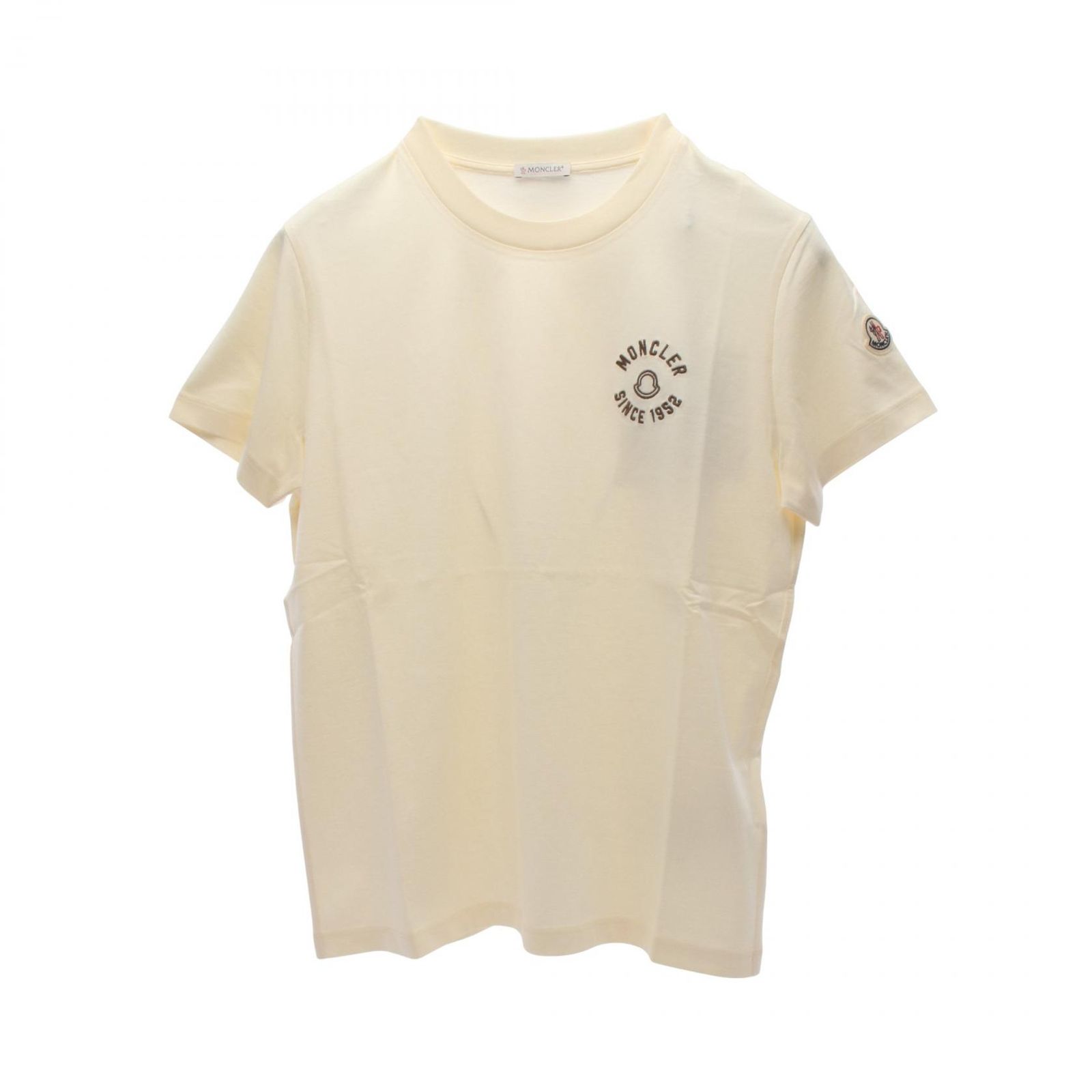 モンクレール MONCLER カットソー ロゴ刺繍 L10938C0003089AUO034 コットン Tシャツ レディース 新品