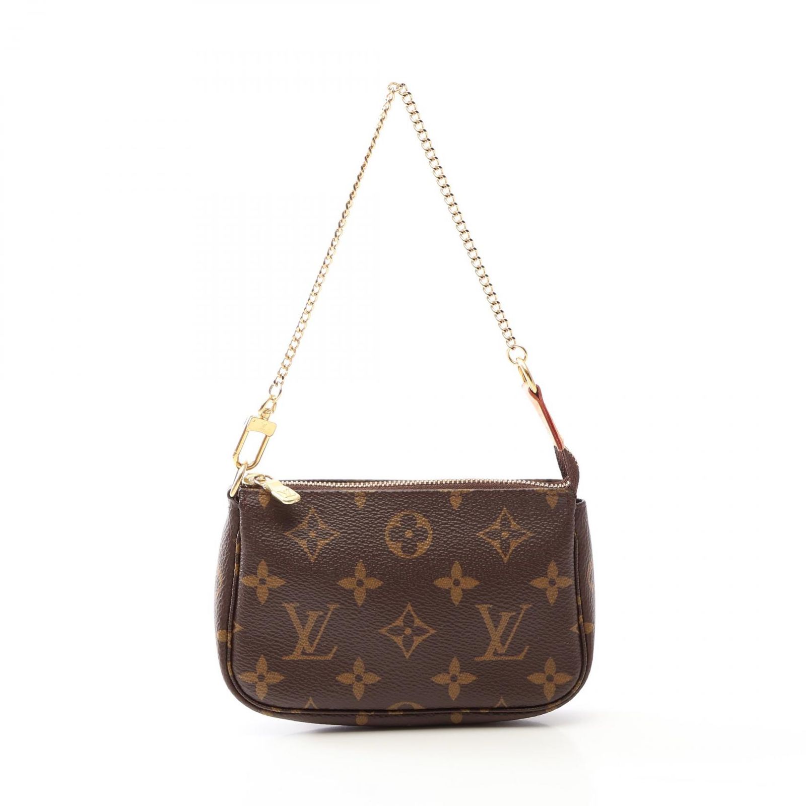ルイ・ヴィトン LOUIS VUITTON ハンドバッグ ミニ ポシェット アクセソワール モノグラム M58009 PVCコーティングキャンバス レザー ミニ・ポシェット・アクセソワール