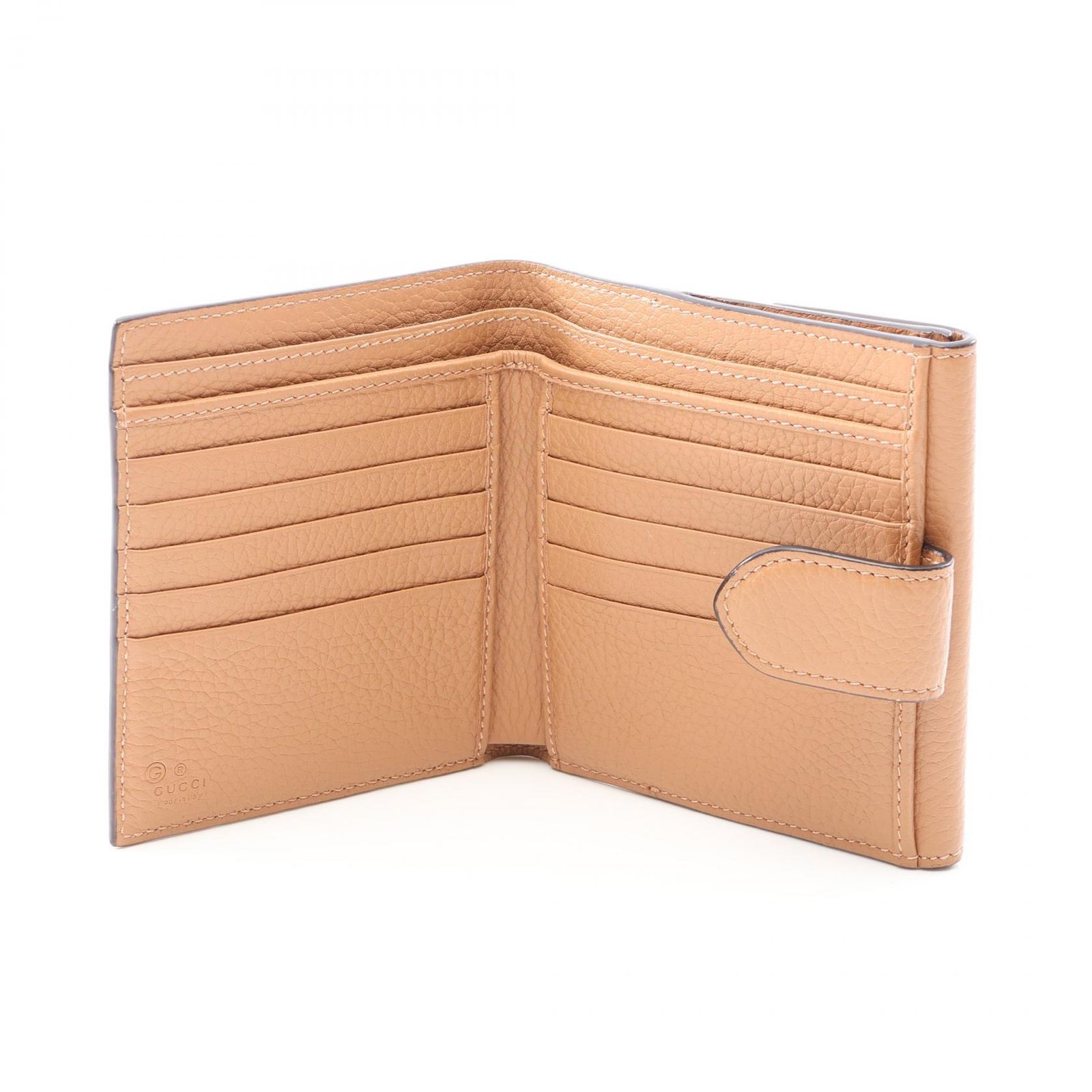 グッチ GUCCI 二つ折り財布 GGマーモント 782749 ブラウン レザー GG