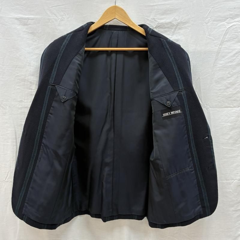 イッセイミヤケ 80s 黒タグ オンリミット マルチ ストライプ ナイロン