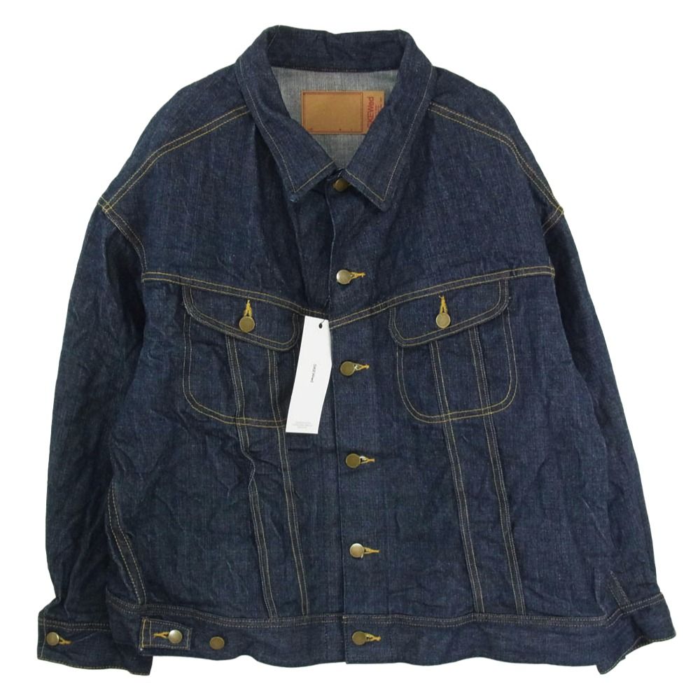 スキュー SKEWed HS2101-00 EDWIN RANCH JAKET ランチ デニム ジャケット インディゴブルー系 46【美品】【中古】