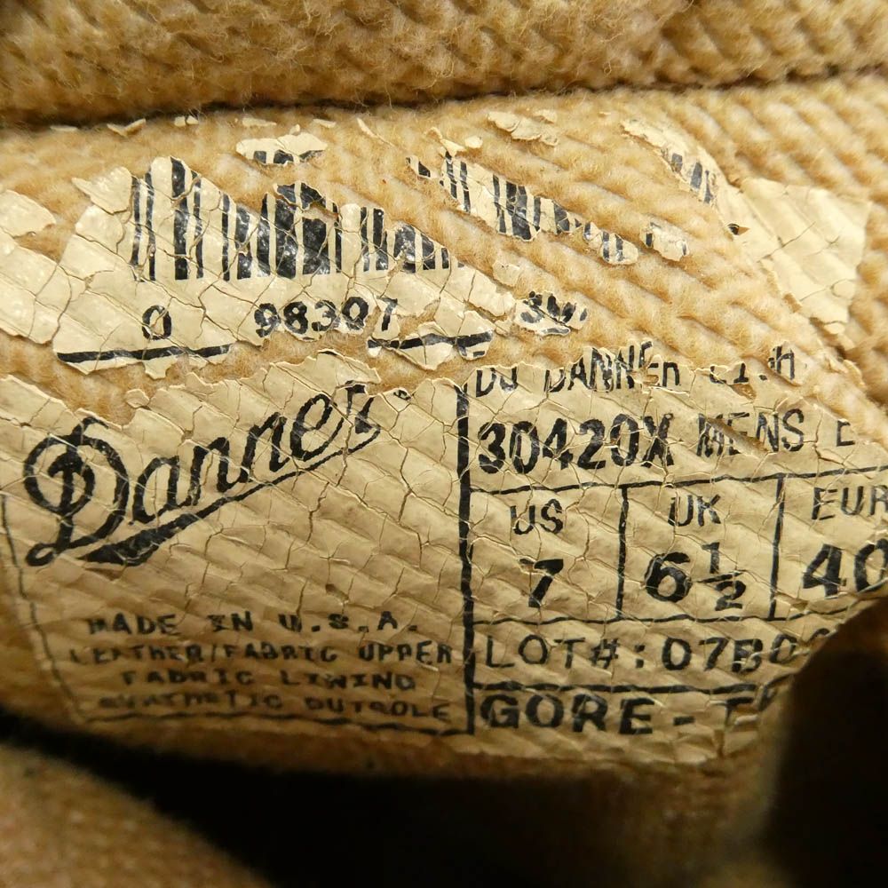 sana3709 初期白タグ・米国製 ダナー Danner ダナー 白タグ USA製 DANNER LIGHT ダナーライト ブーツ