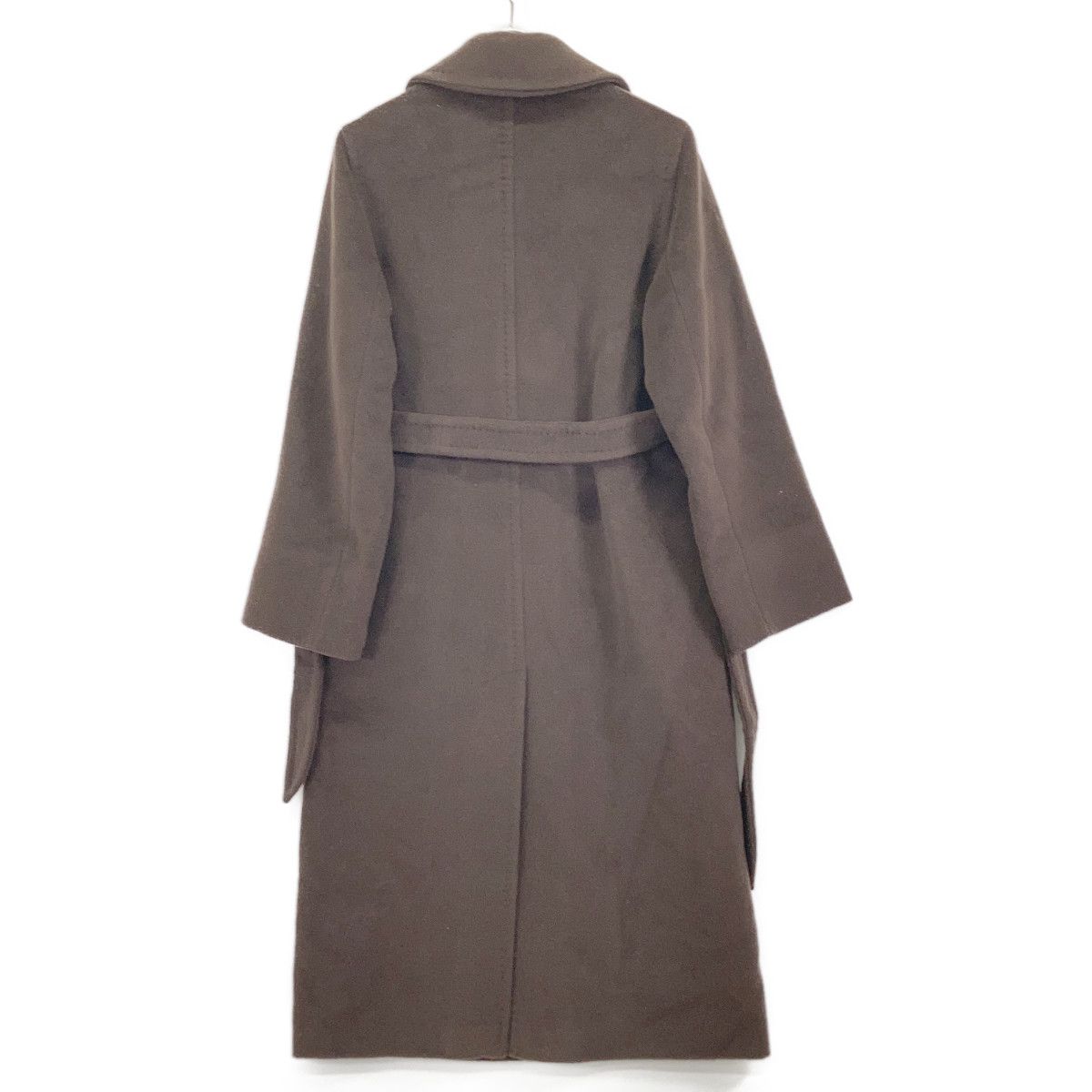 Max Mara マックスマーラ 1600015 ブラウン ウール100 ベルト付き