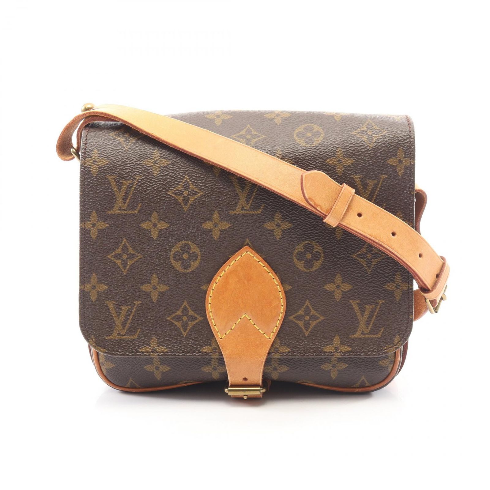 ルイ・ヴィトン LOUIS VUITTON ショルダーバッグ カルトシエールMM モノグラム M51253 PVCコーティングキャンバス レザー カルトシエールMM レディース Used B