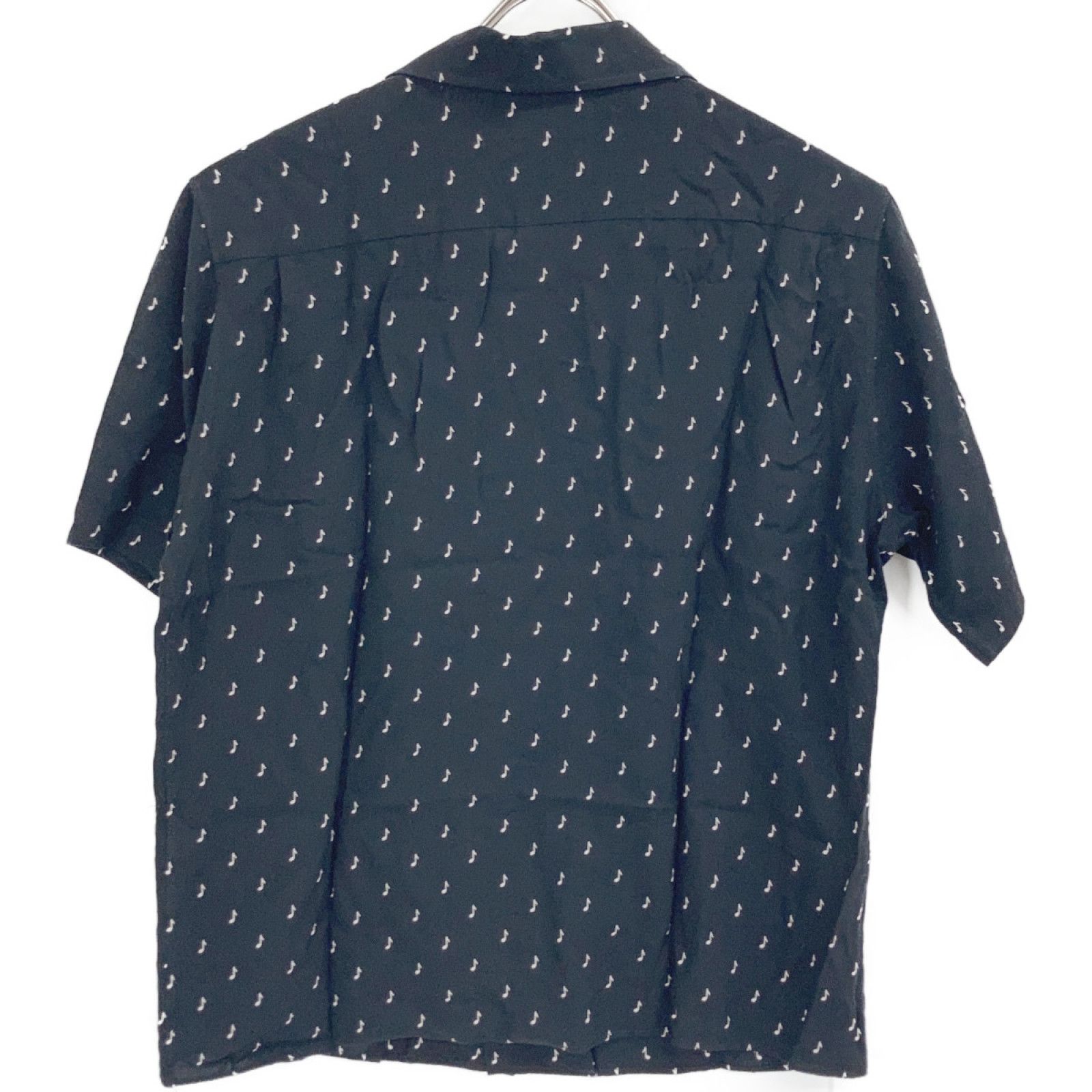 CELINE　セリーヌ　2C036736D 19SS レーヨン 音符柄 S/Sシャツ　37