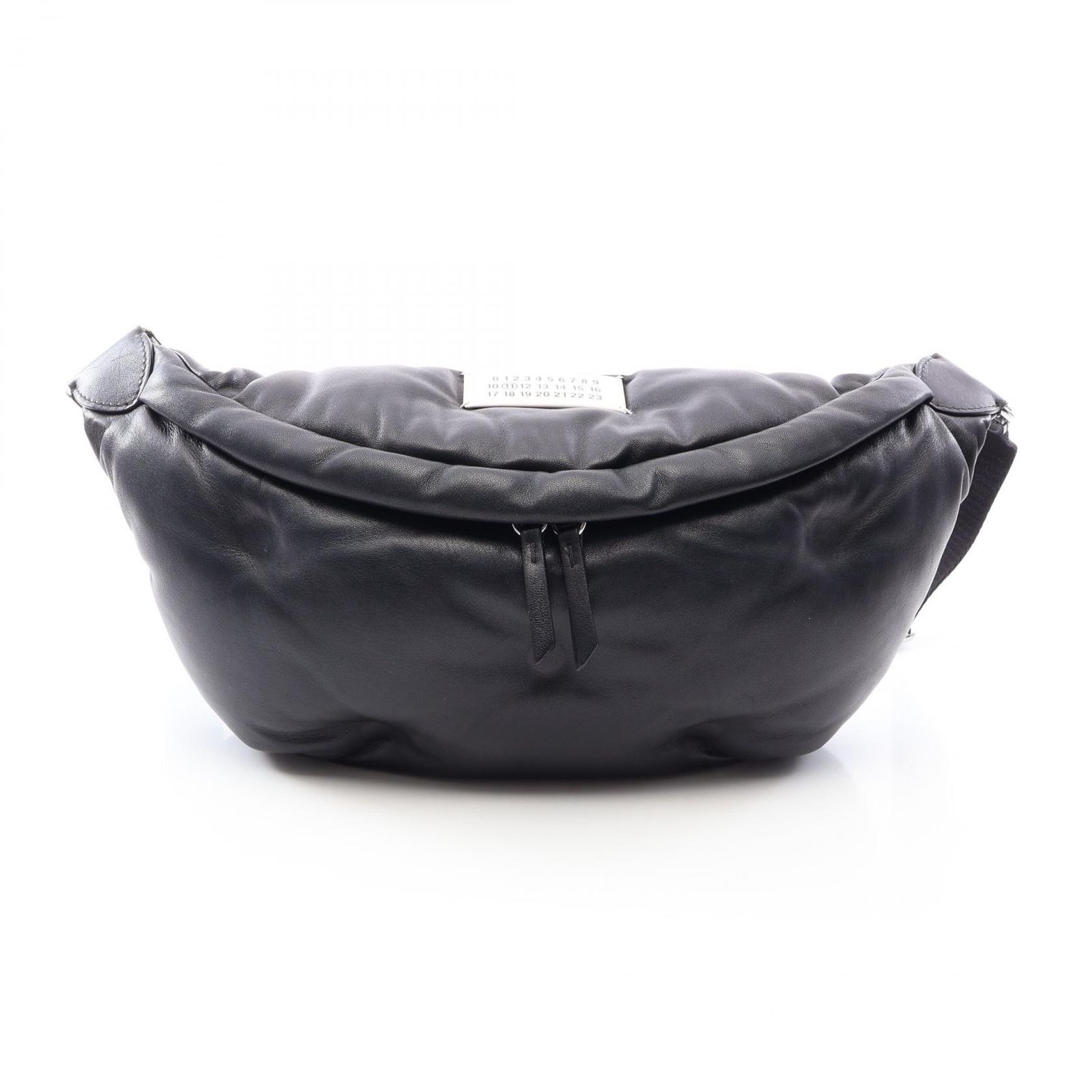 メゾンマルジェラ11 Maison Margiela 11 ウエストバッグ ボディバッグ GLAM SLAM グラムスラム S35WB0079 ブラック レザー グラムスラム ベルトバッグ ユニセックス Used A