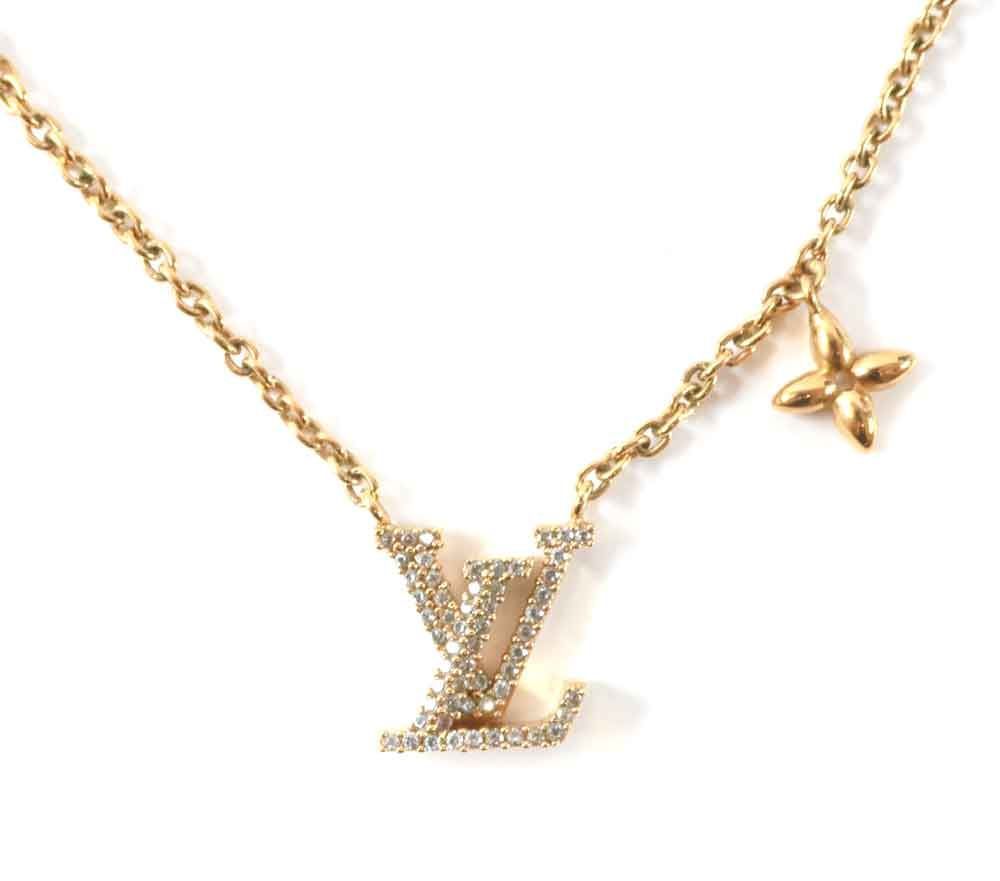 ルイヴィトン 現行モデル コリエ・ＬＶ アイコニック ネックレス ゴールド M00596 /34832