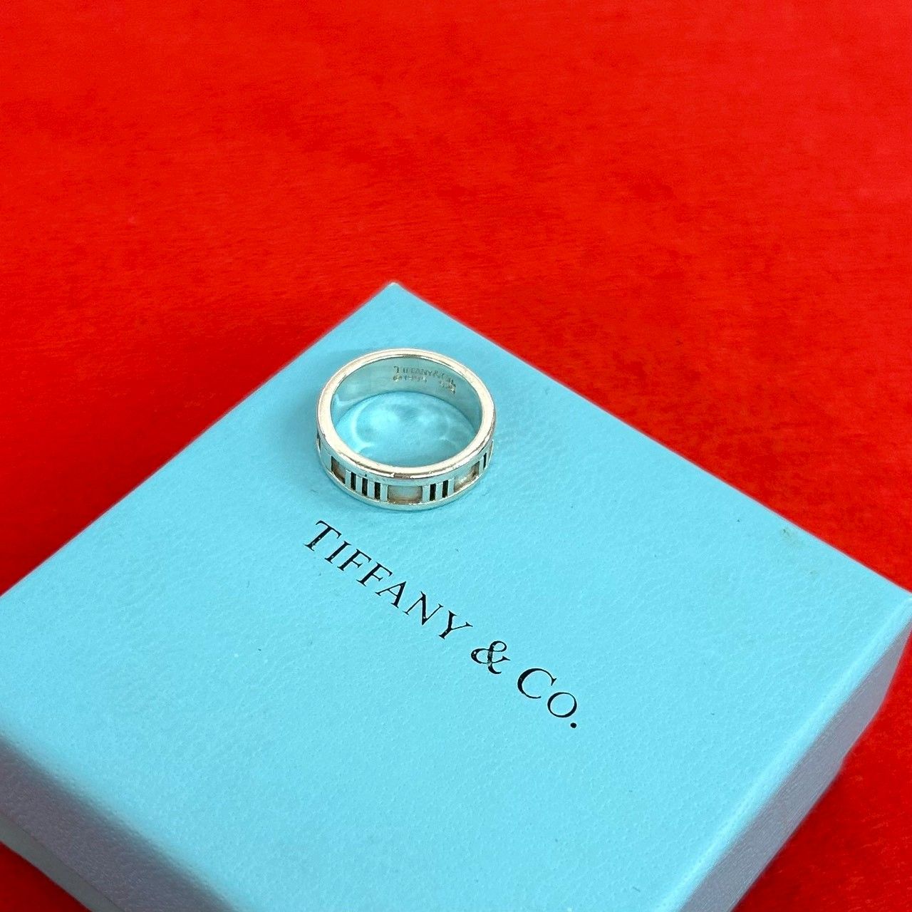 【オールド ティファニー】アトラス シルバーリング 約13号 極 美品 TIFFANY&Co. ティファニー ヴィンテージ アトラス リング