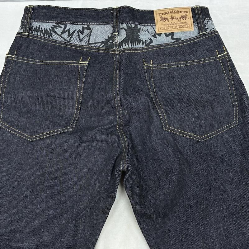 ステューシー ROUGH AND RUGGED DENIM 裏総柄 切替 デニムパンツ