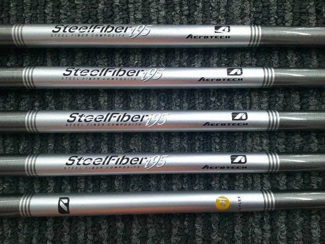 中古 アイアンセット ジャスティック JP-54&frasl;AEROTECH SteelFiber i95&frasl;S