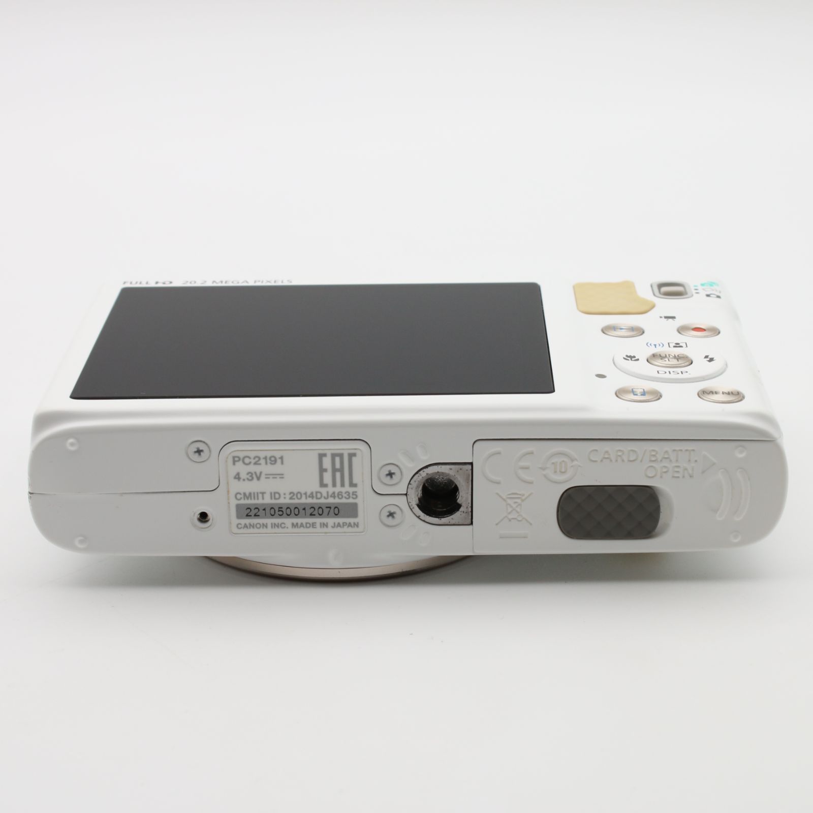 美品】 Canon PowerShot SX610 HS ホワイト 光学18倍ズーム PSSX610HS