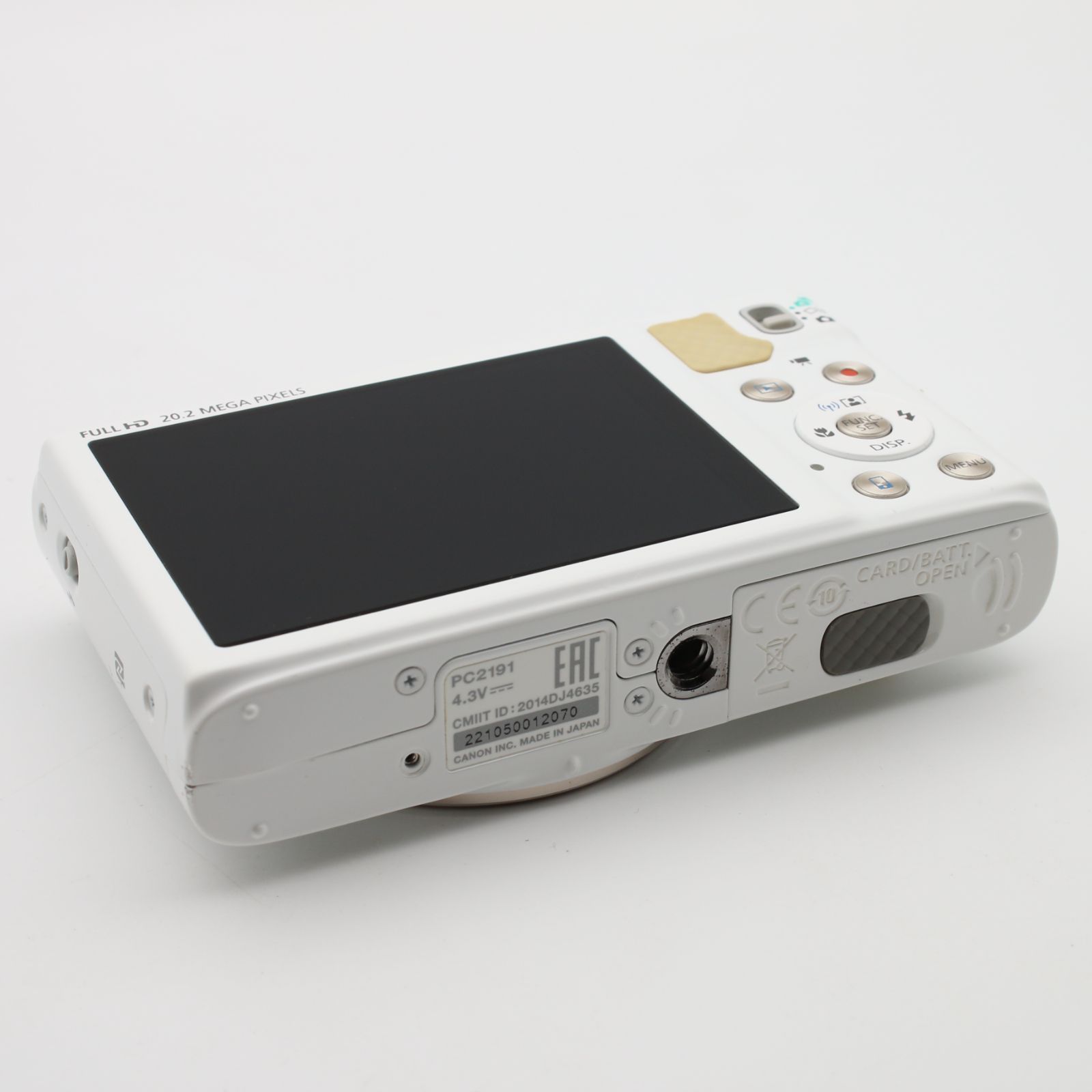 美品】 Canon PowerShot SX610 HS ホワイト 光学18倍ズーム PSSX610HS