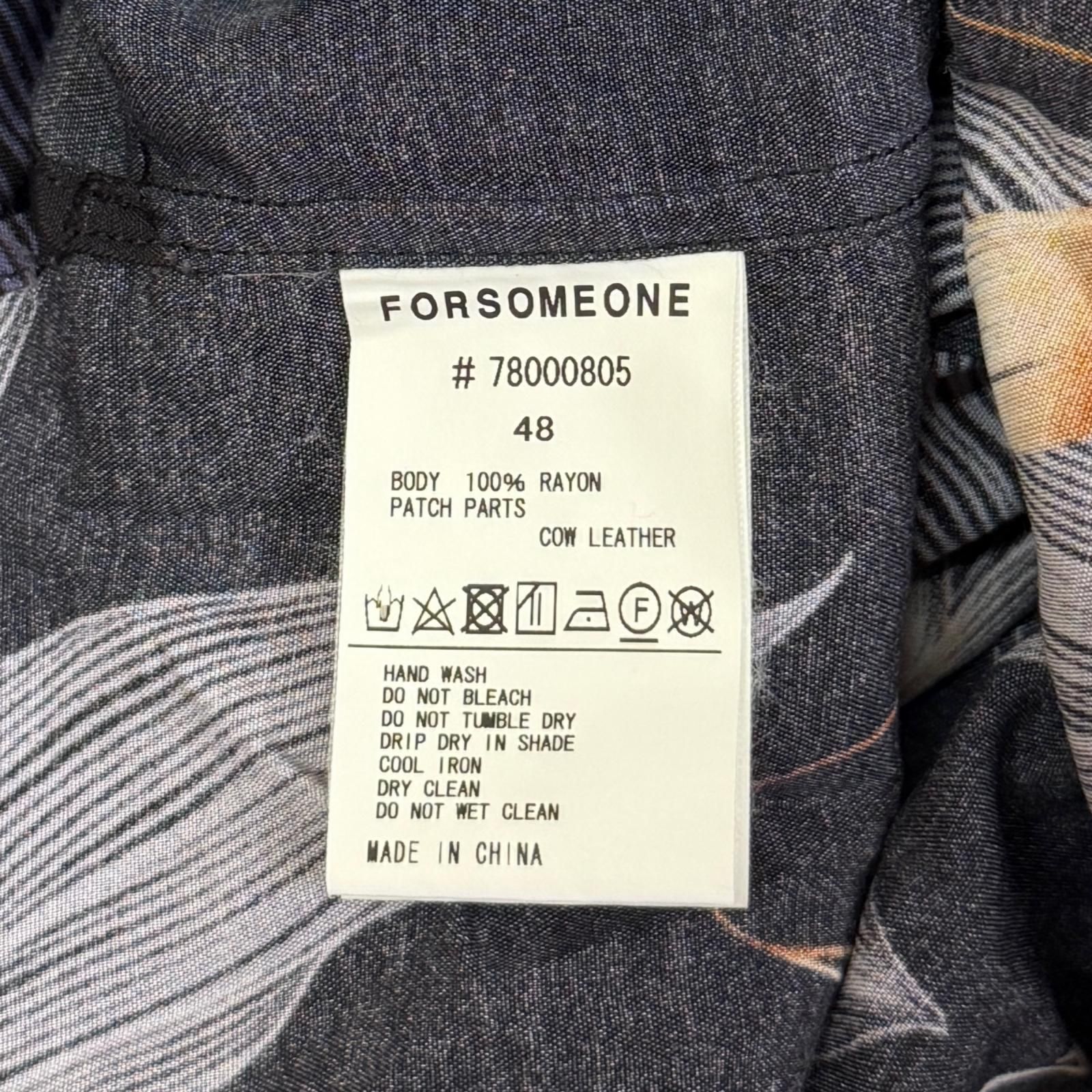 FORSOMEONE FLOWER RUDE SHIRT フラワーシャツ アロハ 半袖シャツ