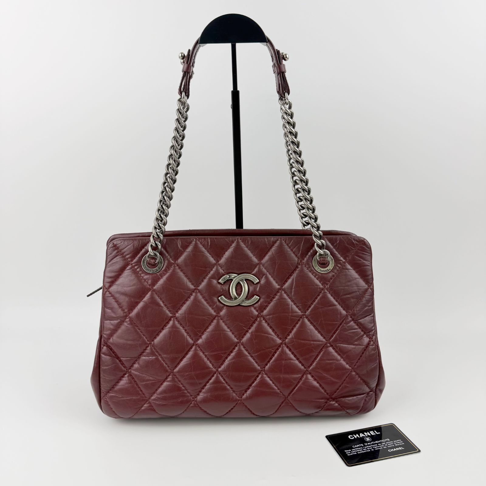 中古】CHANEL シャネル ココマーク マトラッセ チェーンショルダー