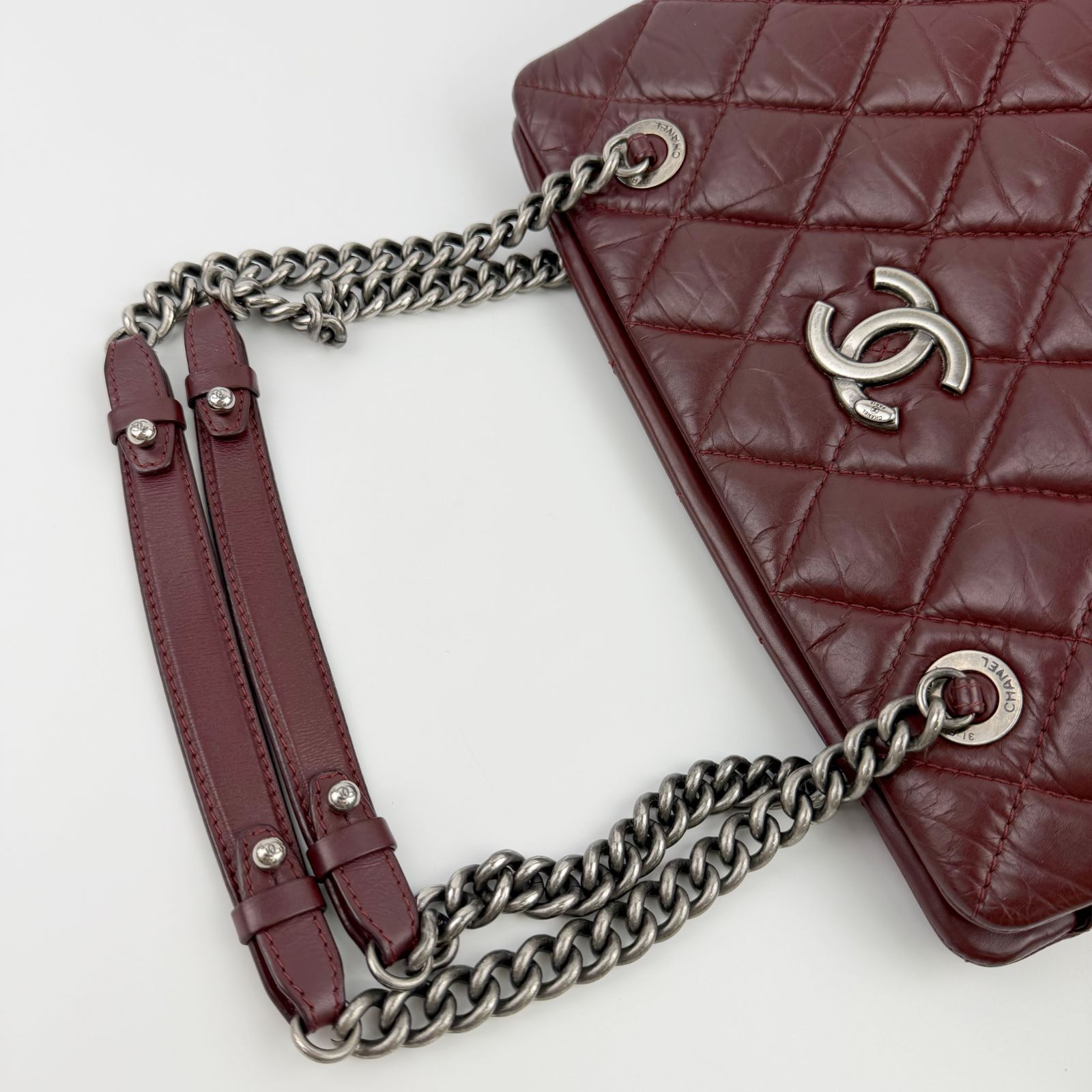 中古】CHANEL シャネル ココマーク マトラッセ チェーンショルダー