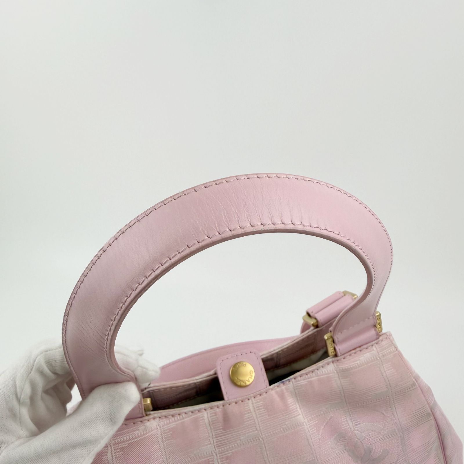 中古】CHANEL シャネル ニュートラベルライン ココマーク ハンドバッグ 