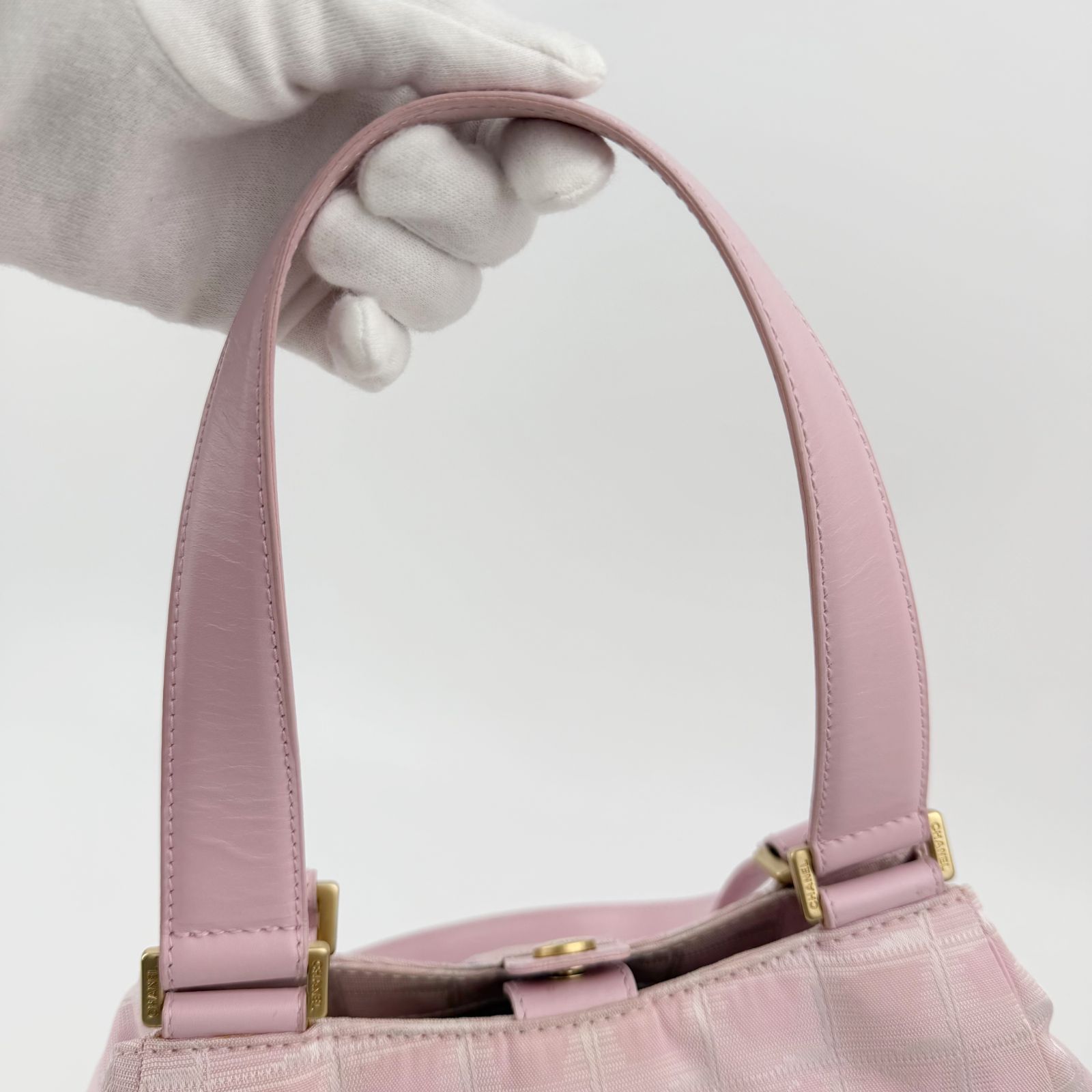 中古】CHANEL シャネル ニュートラベルライン ココマーク ハンドバッグ