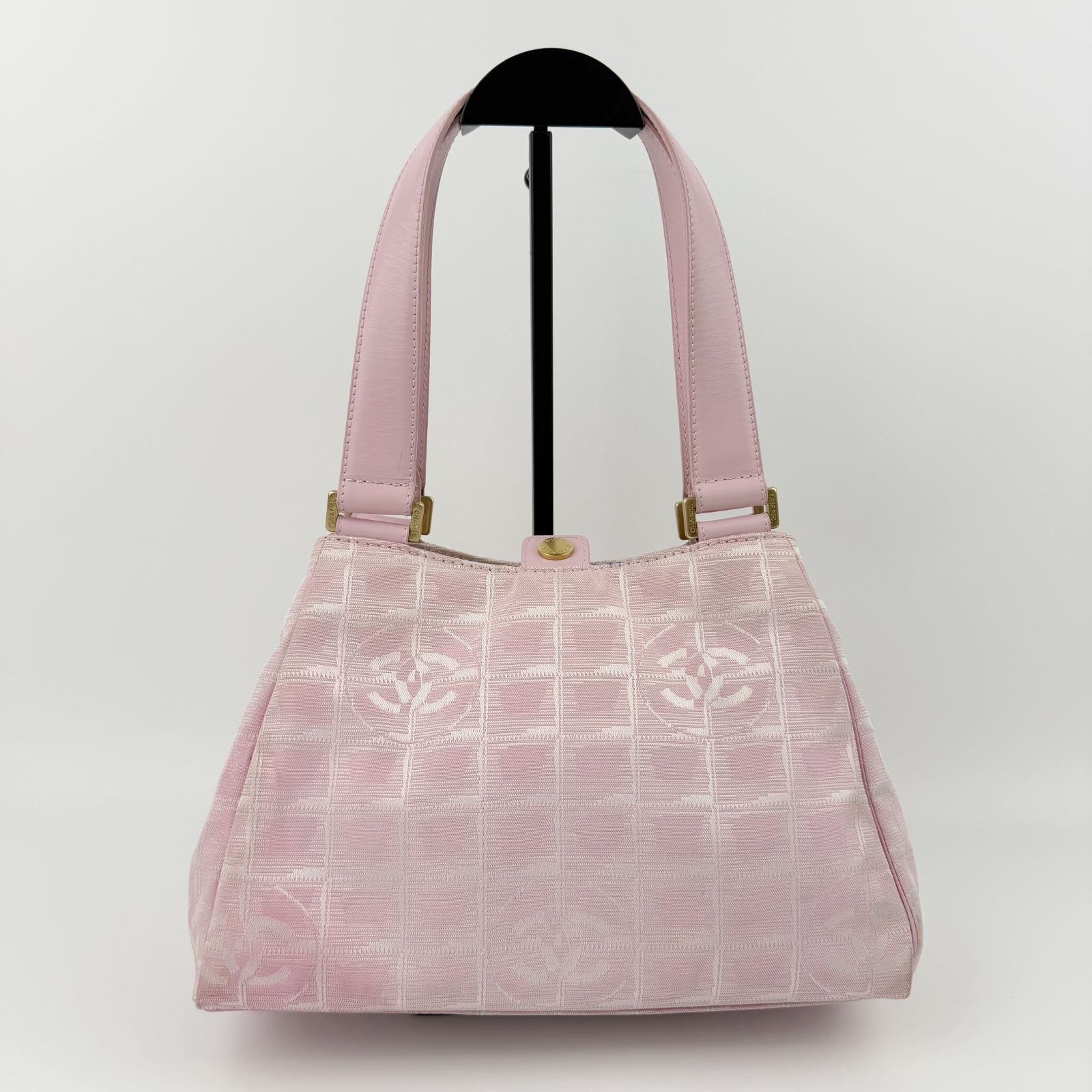 中古】CHANEL シャネル ニュートラベルライン ココマーク ハンドバッグ