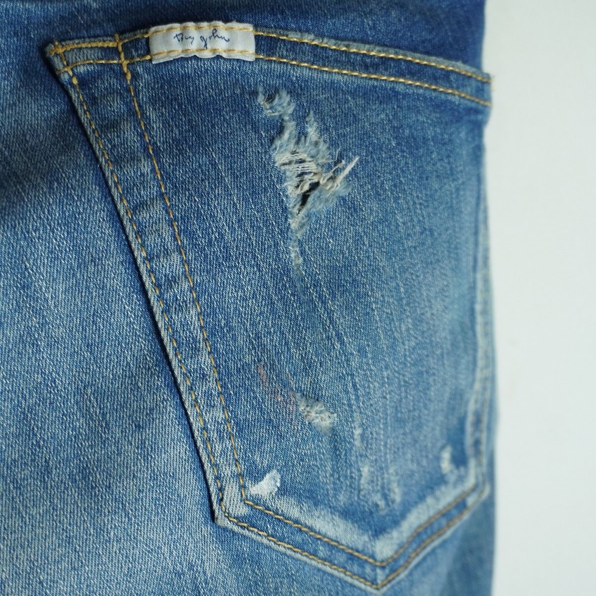 BIG JOHN ビッグジョン × SURT サート ユーズド加工 ストレッチ デニム 