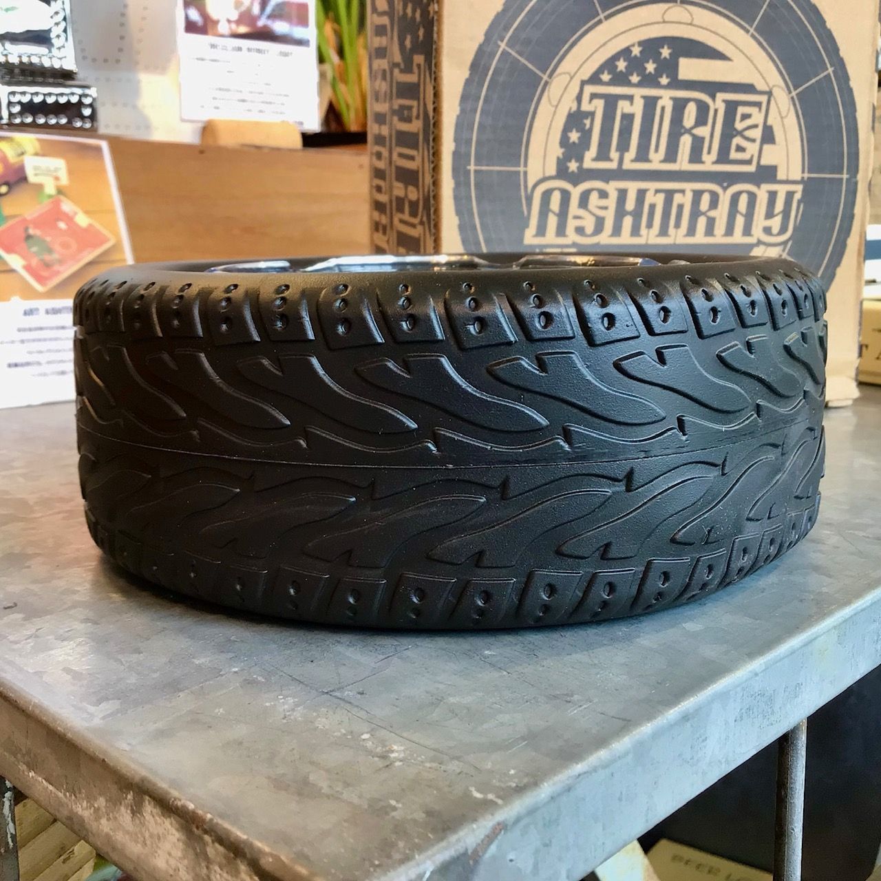 新品 タイヤ アシュトレイ 灰皿 ファイヤーストーン アメリカン雑貨