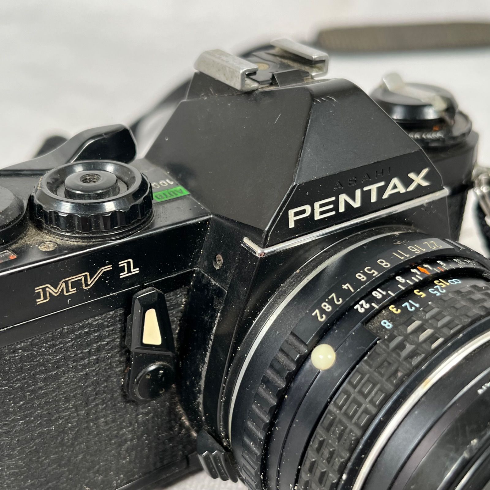 管2606-324】ASAHI PENTAX MV1 ブラック フィルムカメラ 49mm レンズ