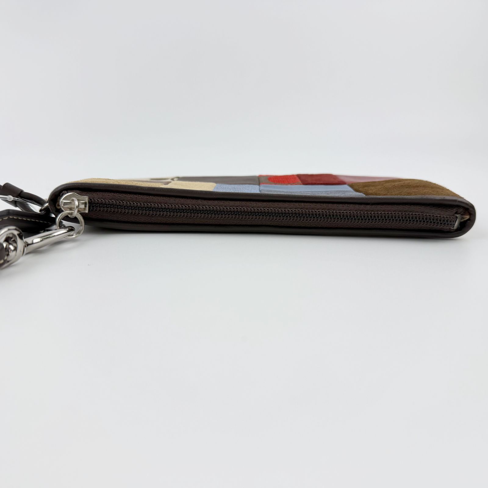 中古】COACH コーチ シグネチャー パッチワーク ハンドバッグ ポーチ