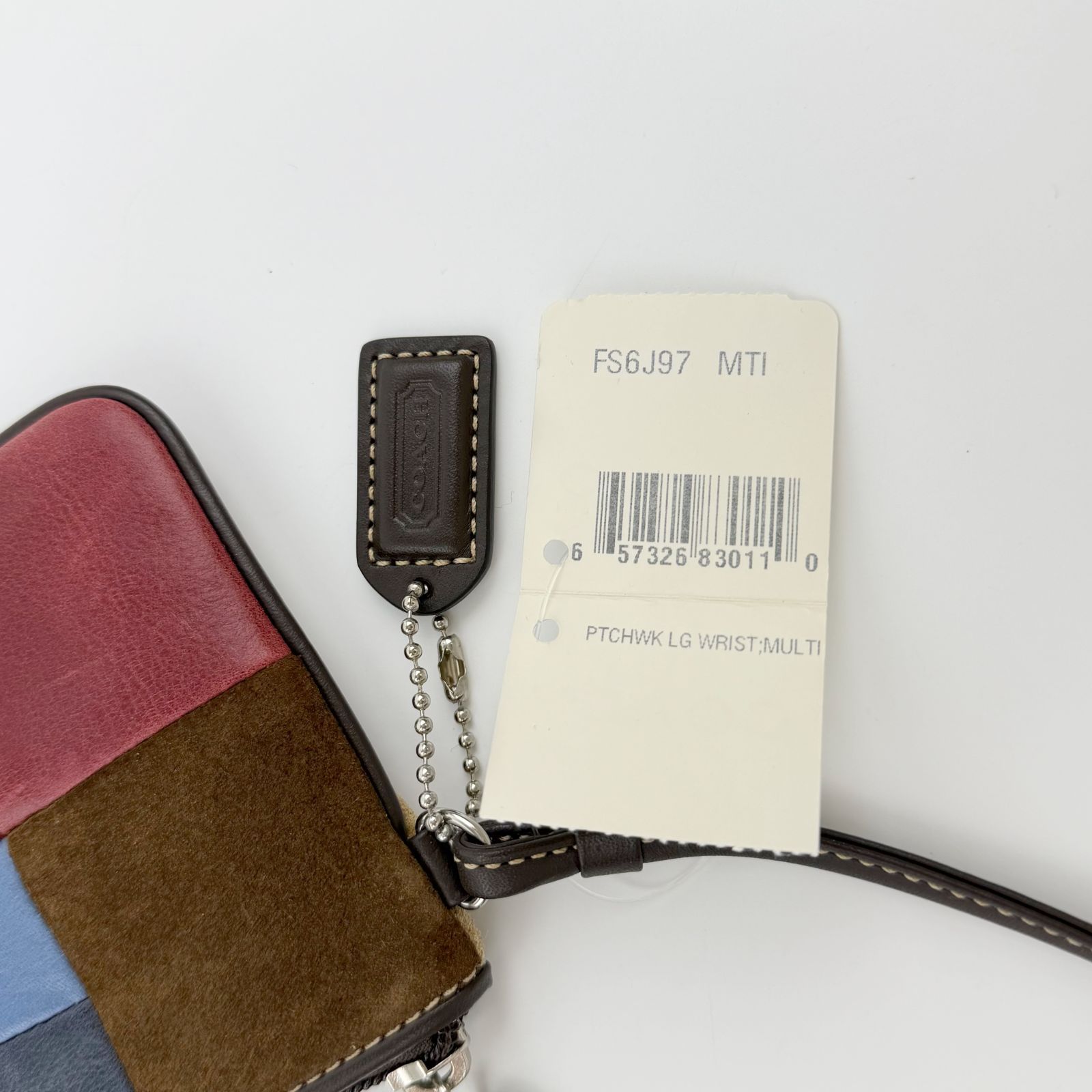 中古】COACH コーチ シグネチャー パッチワーク ハンドバッグ ポーチ