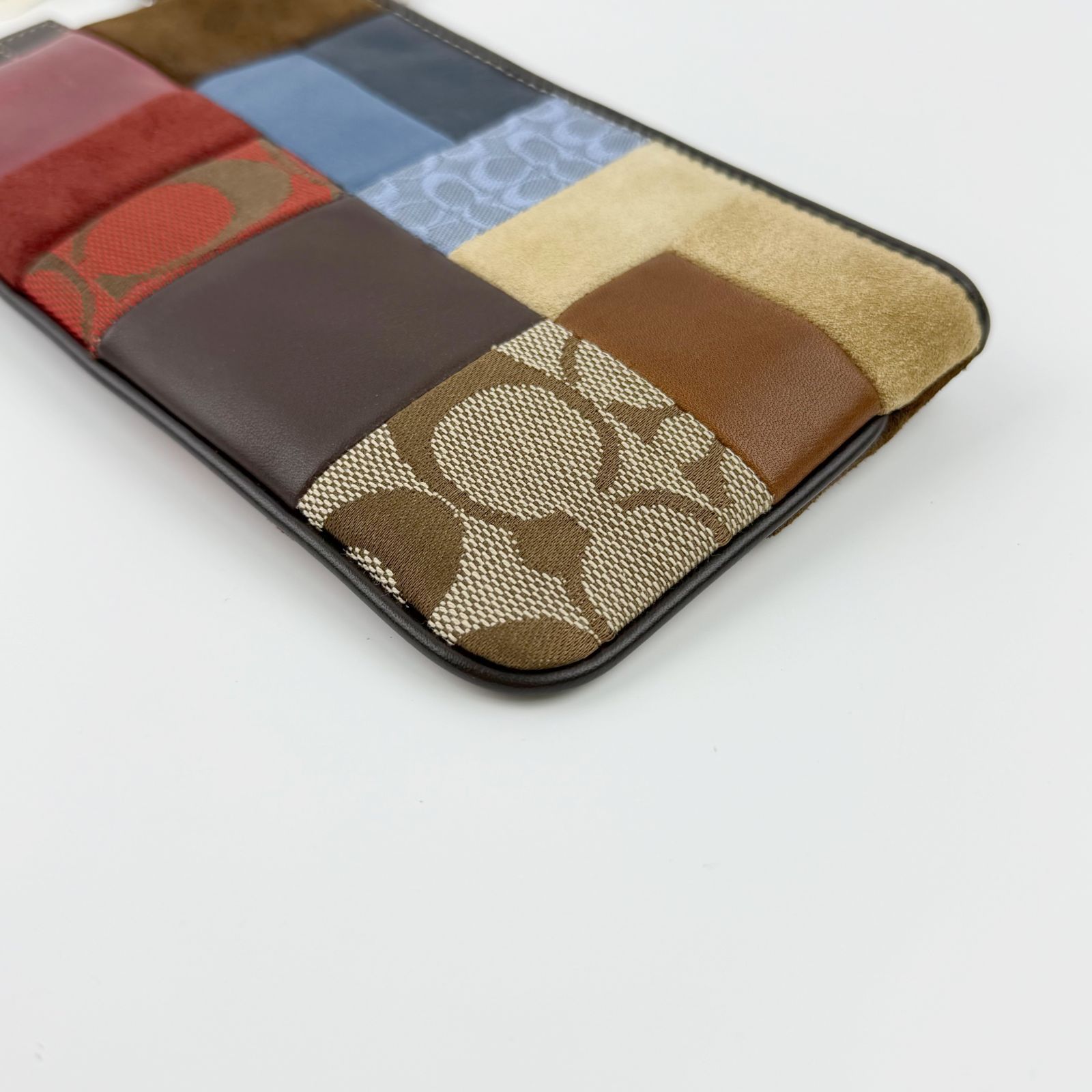 中古】COACH コーチ シグネチャー パッチワーク ハンドバッグ ポーチ