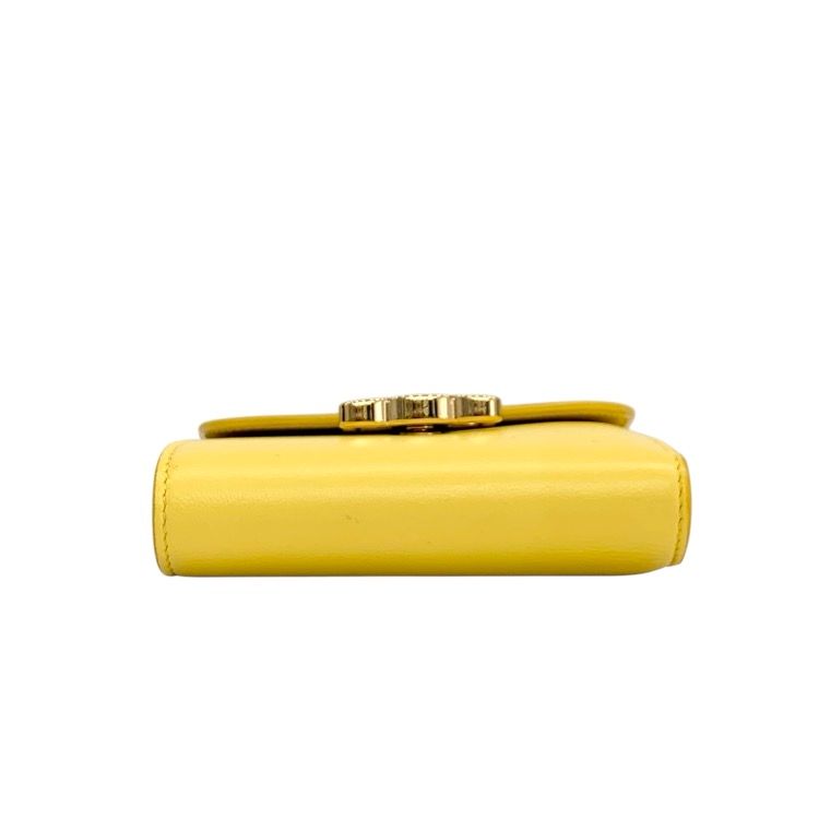 CELINE セリーヌ スモールフラップウォレット トリオンフ イエロー