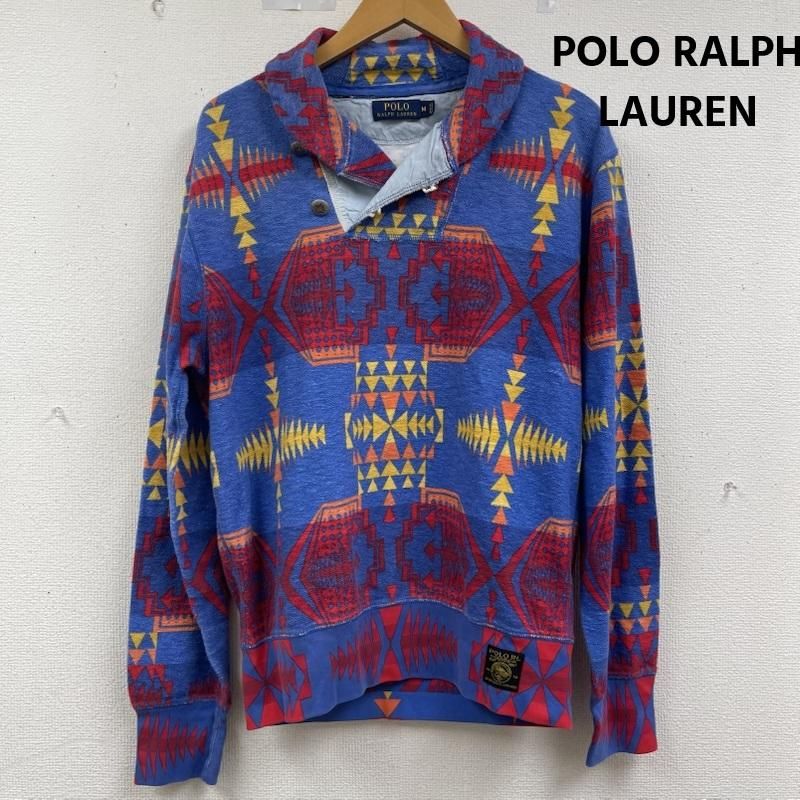 Polo by Ralph Lauren ネイティブ柄　スウェット M ポロラルフローレン ネイティブ柄 コットン ショールカラー スウェット
