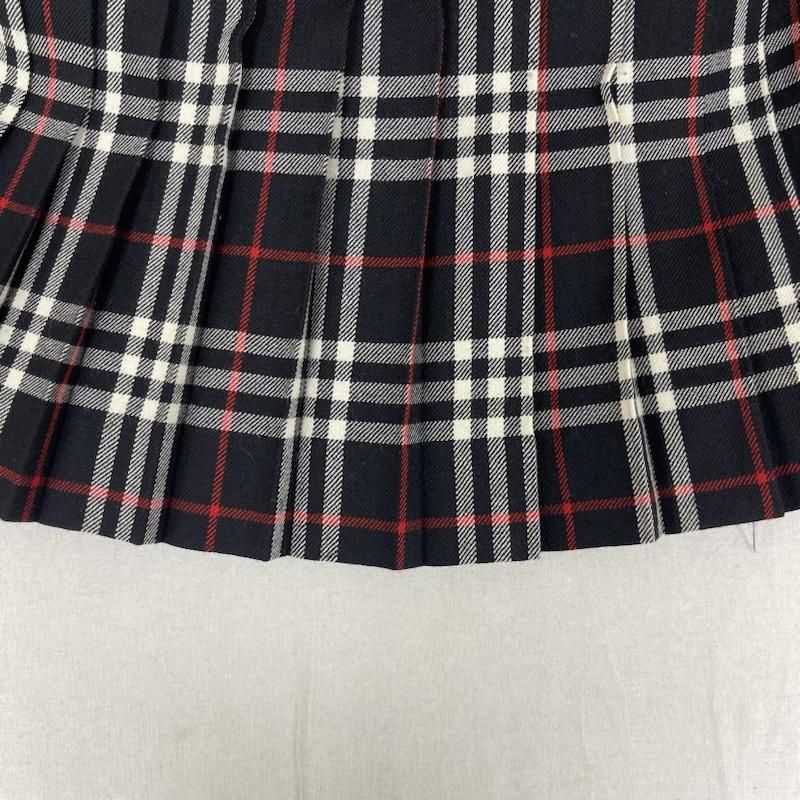 バーバリー BLUE LABEL ノバチェック柄 ウール ラップスカート fxf43