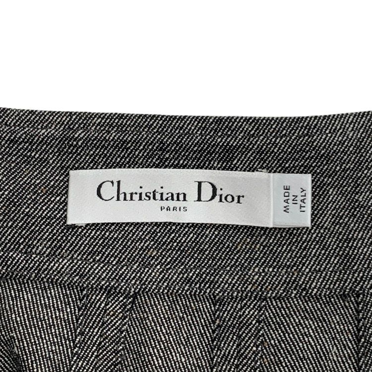 Christian Dior ディオール コットンブレンド ツイル フレア ミディ