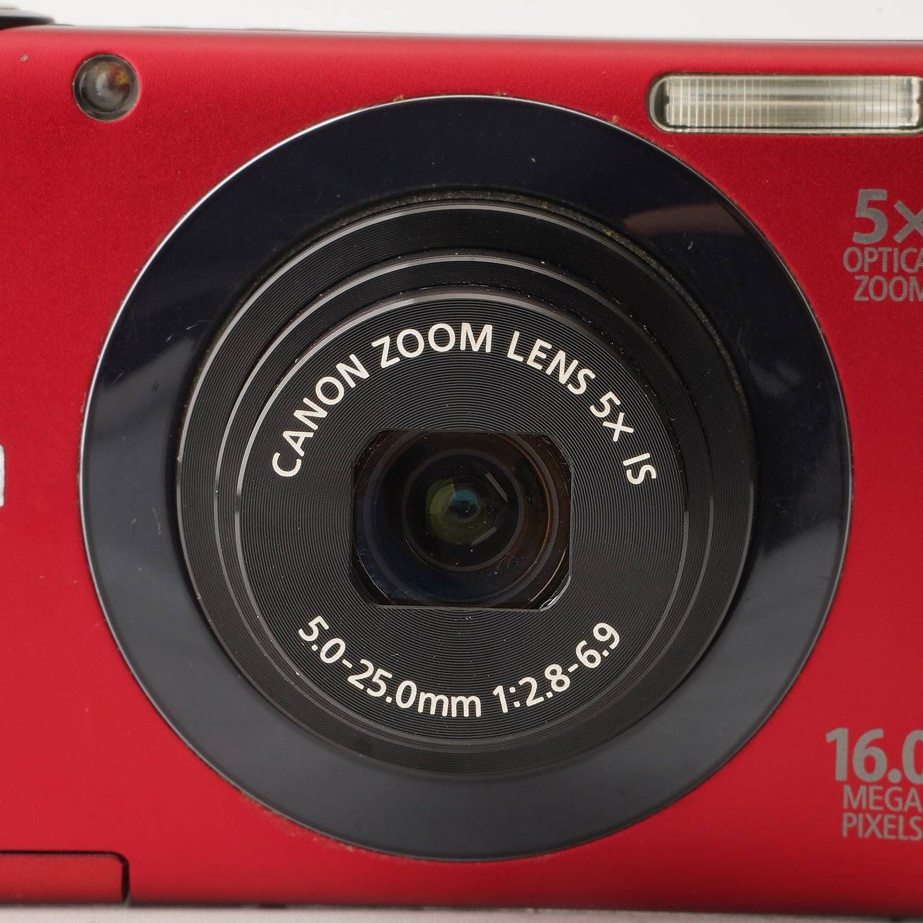 キヤノン Canon PowerShot A3400 IS レッド 5x ズーム 手ブレ補正