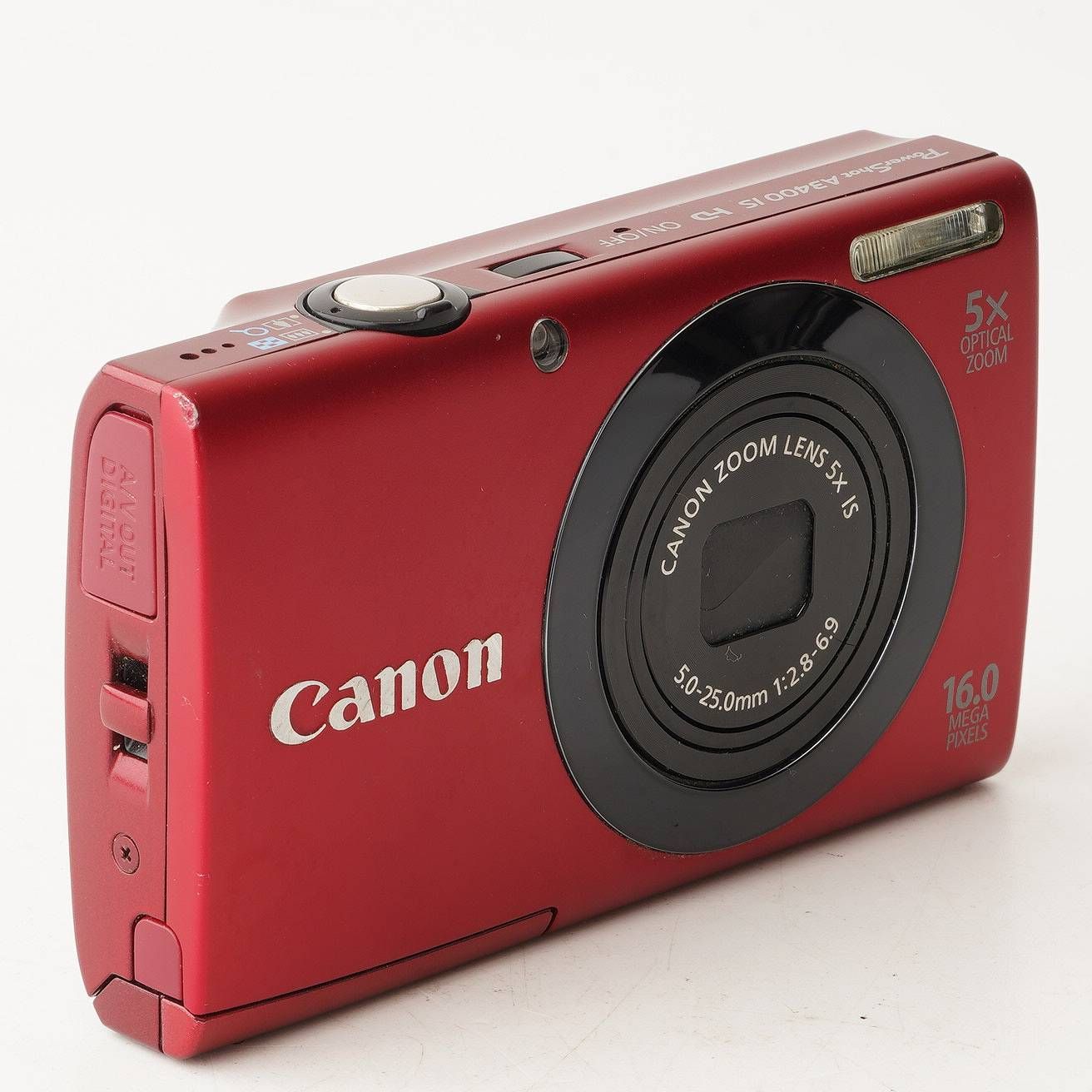 キヤノン Canon PowerShot A3400 IS レッド 5x ズーム 手ブレ補正