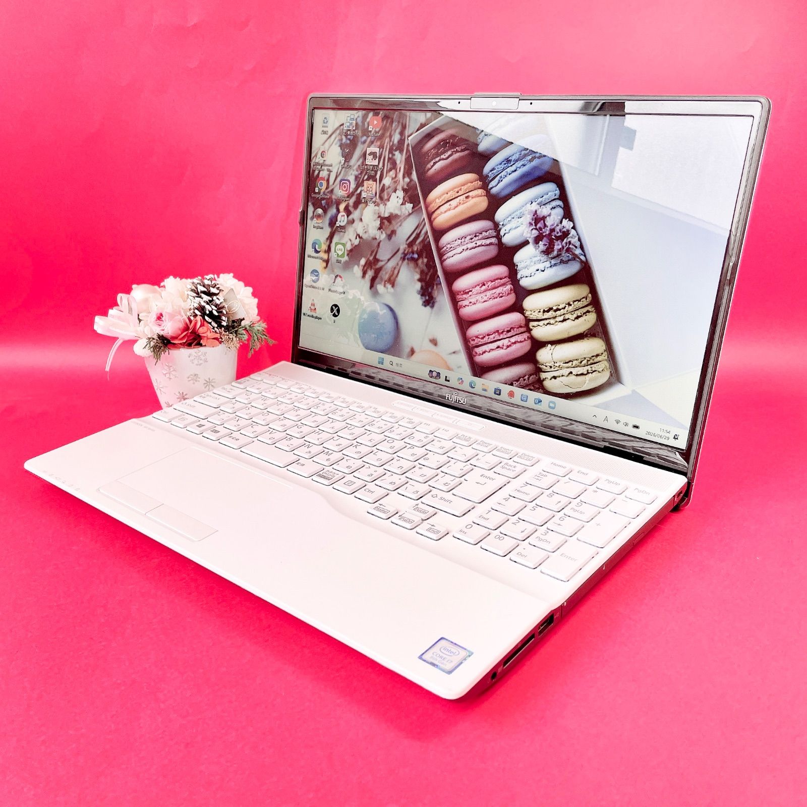 美品✨富士通 Corei7 薄型ノートPC(Win11対応) SSD256GB - メルカリ