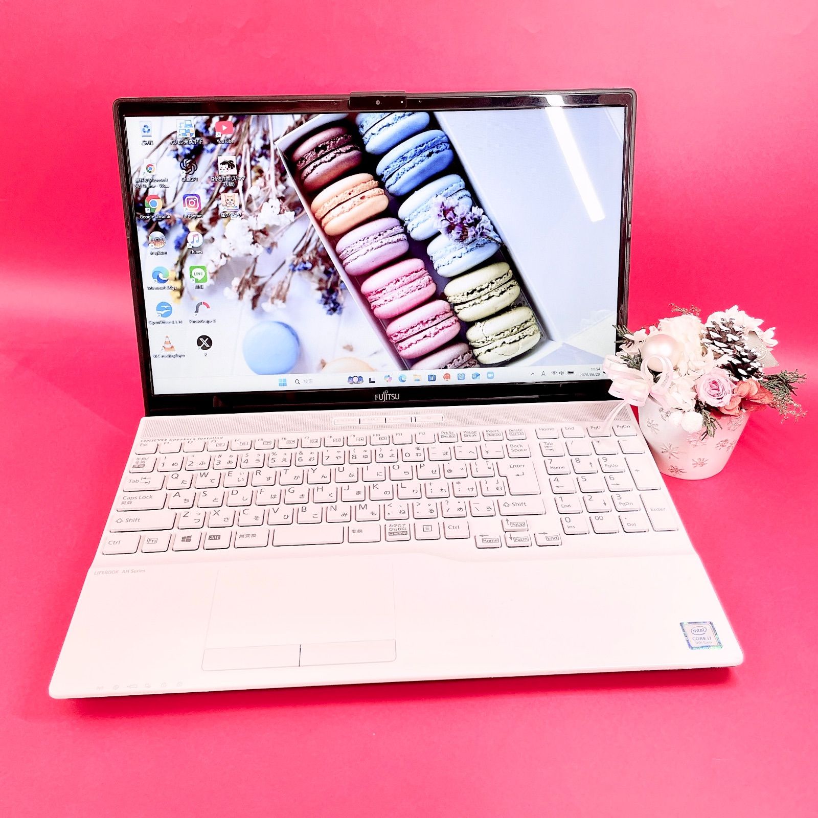 美品✨富士通 Corei7 薄型ノートPC(Win11対応) SSD256GB - メルカリ