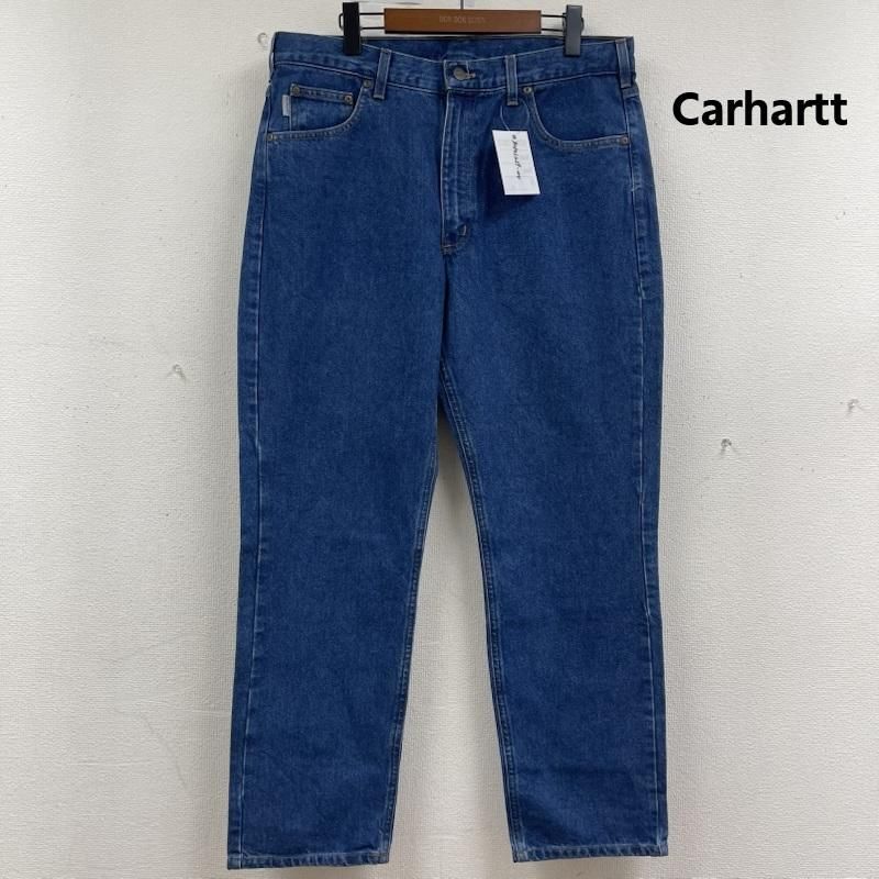 カーハート デッドストック B18 DST Traditional Fit Jean ロゴパッチ 刺繍 ワイド デニム パンツ メンズ 36インチ ISItems【USED】【古着】【中古】50162256