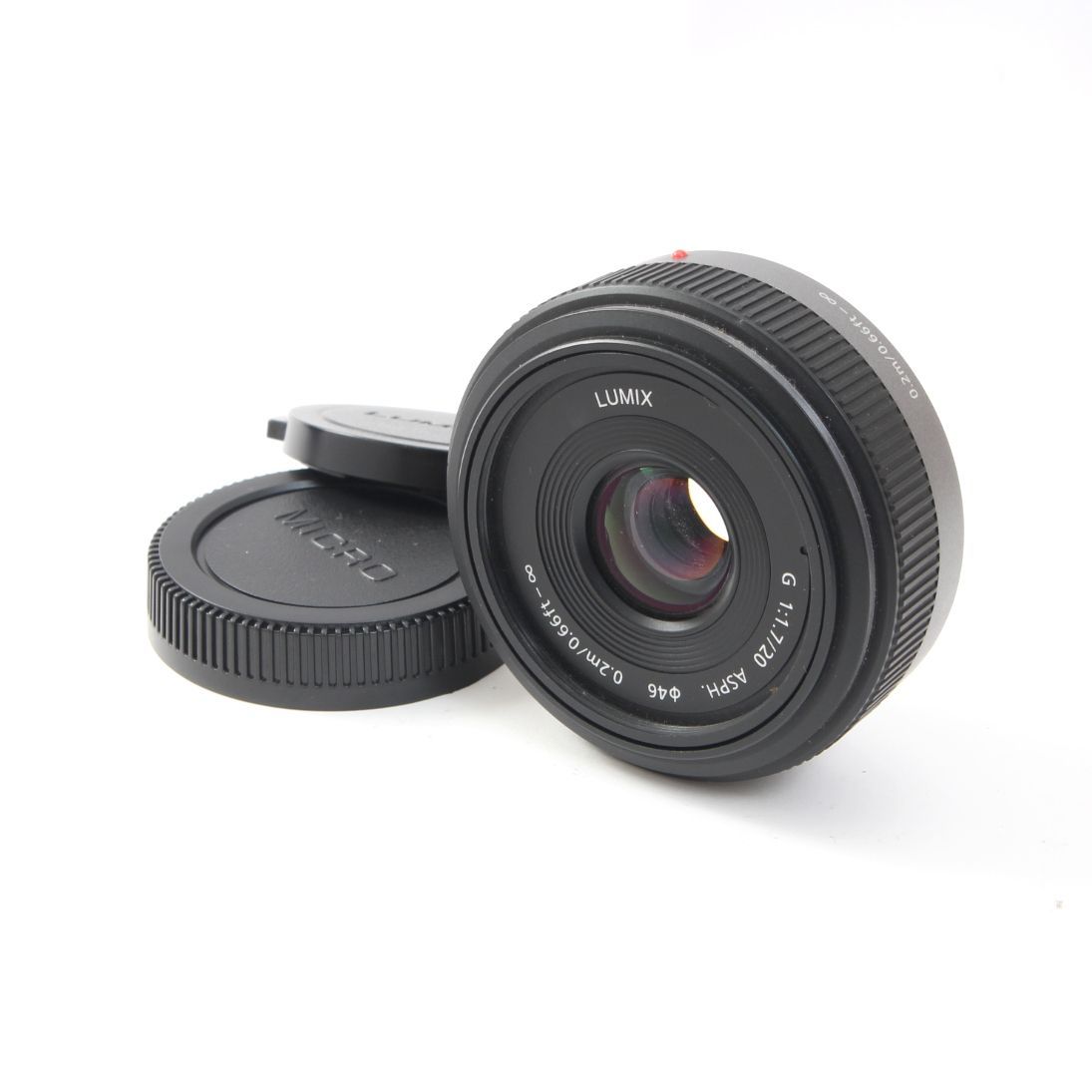 LUMIX G 1:1.7/20 ASPH 単焦点レンズ　中古美品 パナソニック Panasonic LUMIX G 20mm F1.7 ASPH. 単焦点レンズ - メルカリ