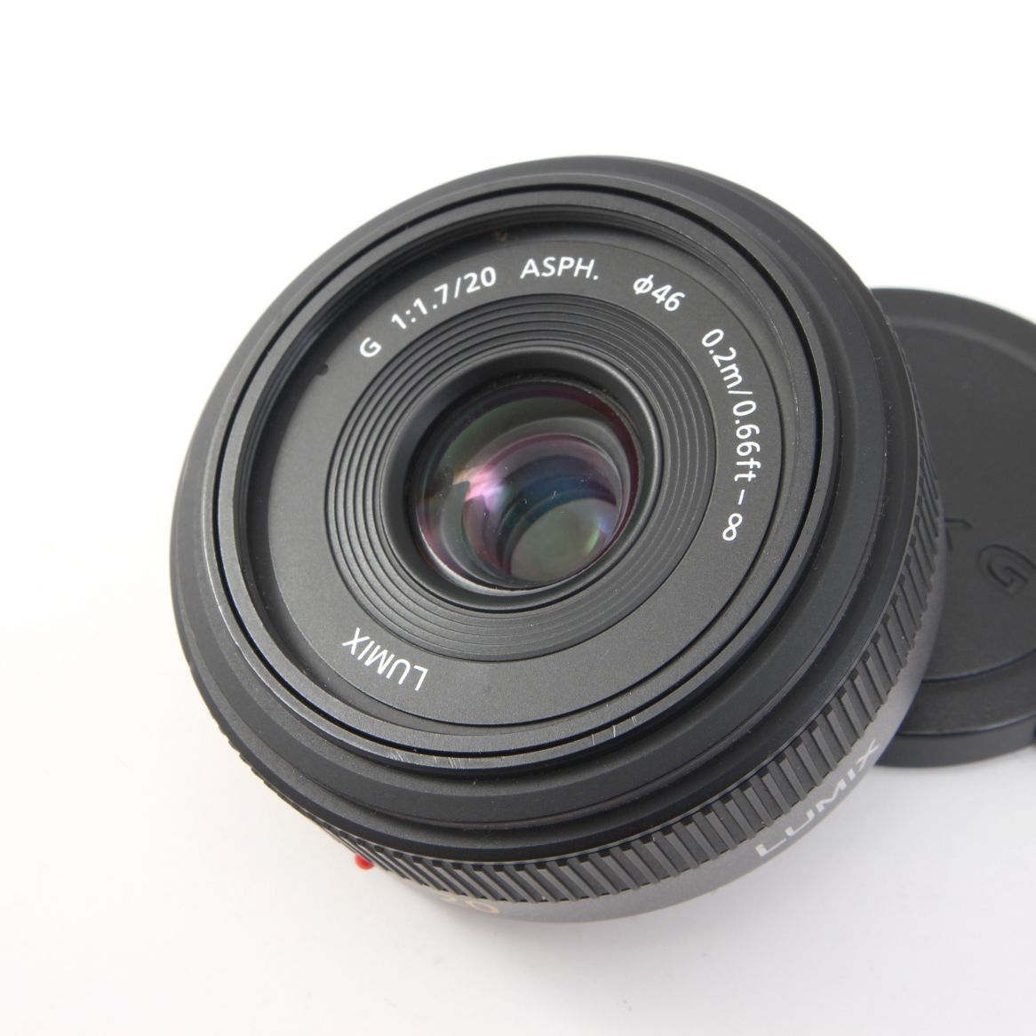 LUMIX G 1:1.7/20 ASPH 単焦点レンズ　中古美品 パナソニック Panasonic LUMIX G 20mm F1.7 ASPH. 単焦点レンズ - メルカリ