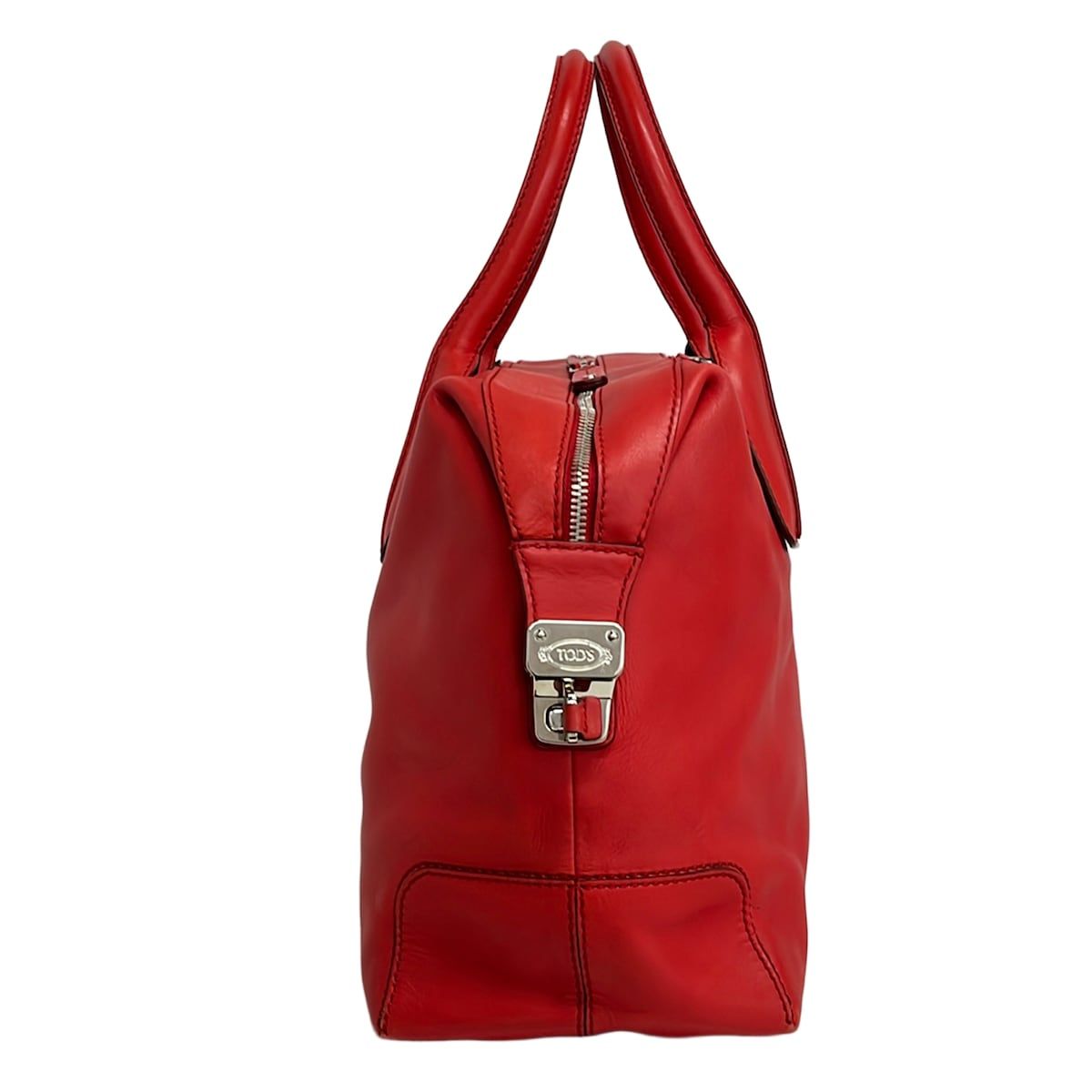 TOD'S(トッズ) ハンドバッグ Dスタイリングバウレット レッド レザー
