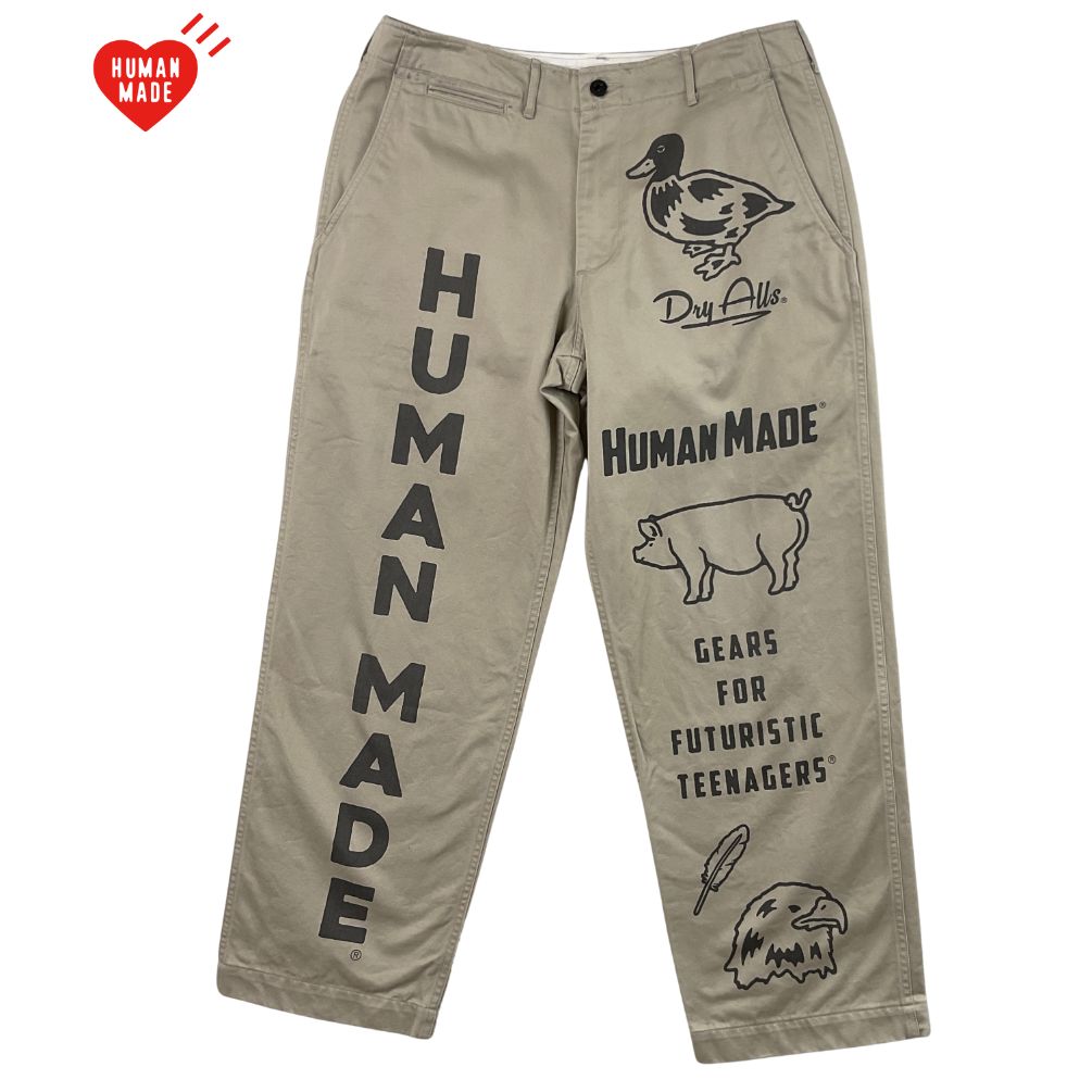 HUMAN MADE ヒューマンメイド グラフィック プリント コットン チノ
